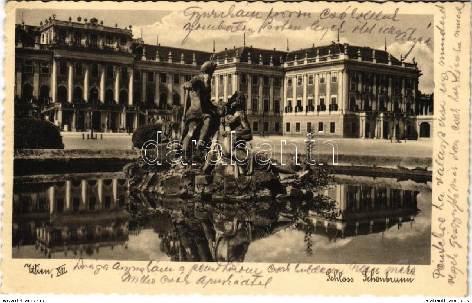 T2/T3 1937 Wien, Vienna, Bécs; Schloss Schönbrunn / Royal Castle (EK) - Ohne Zuordnung