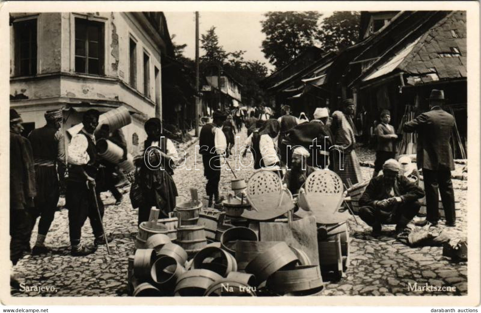 ** T2/T3 Sarajevo, Na Trgu / Marktszene / Piac, Folklór / Market, Bosnian Folklore (EK) - Ohne Zuordnung