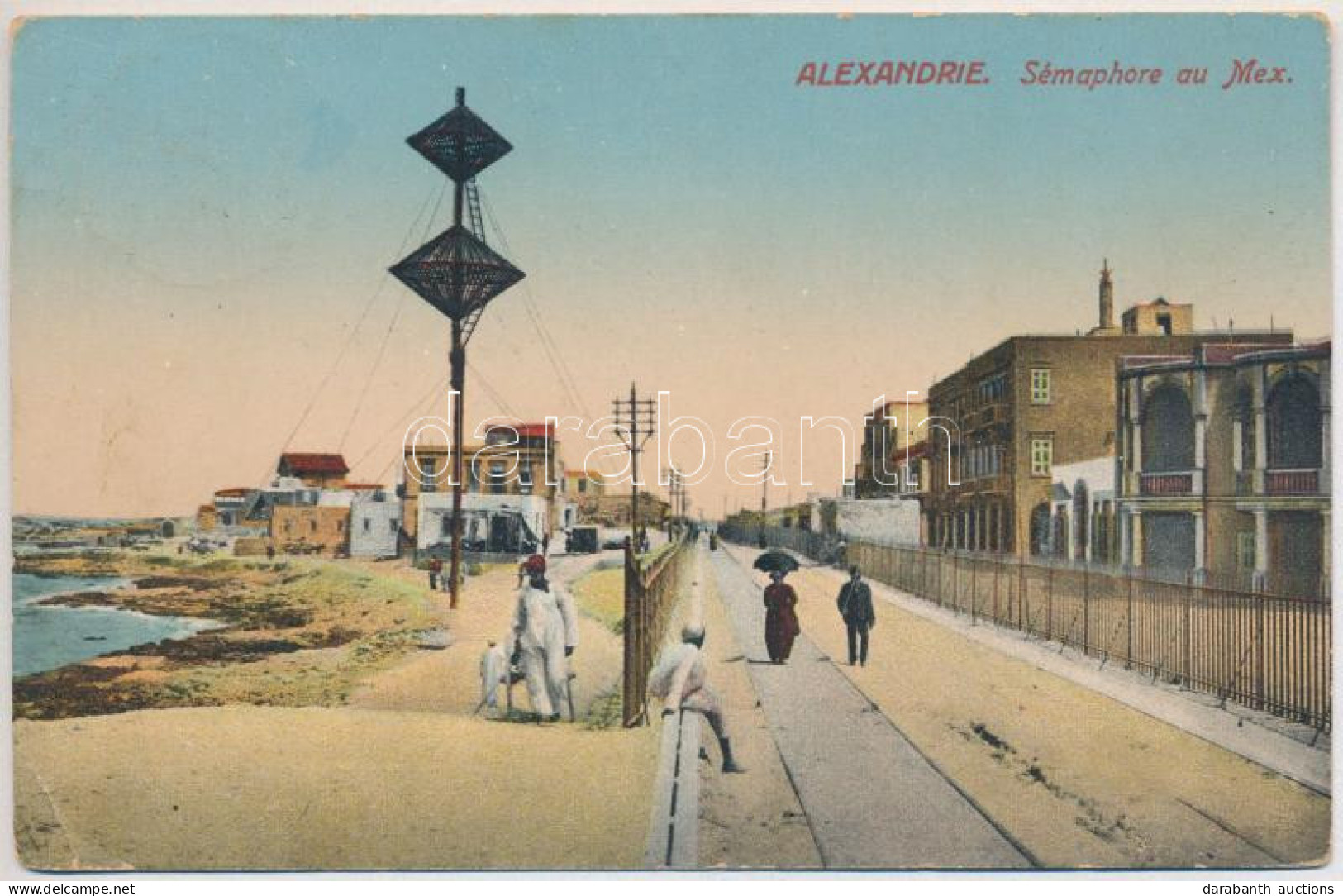 T2/T3 1914 Alexandria, Alexandrie; Sémaphore Au Mex (EK) - Ohne Zuordnung