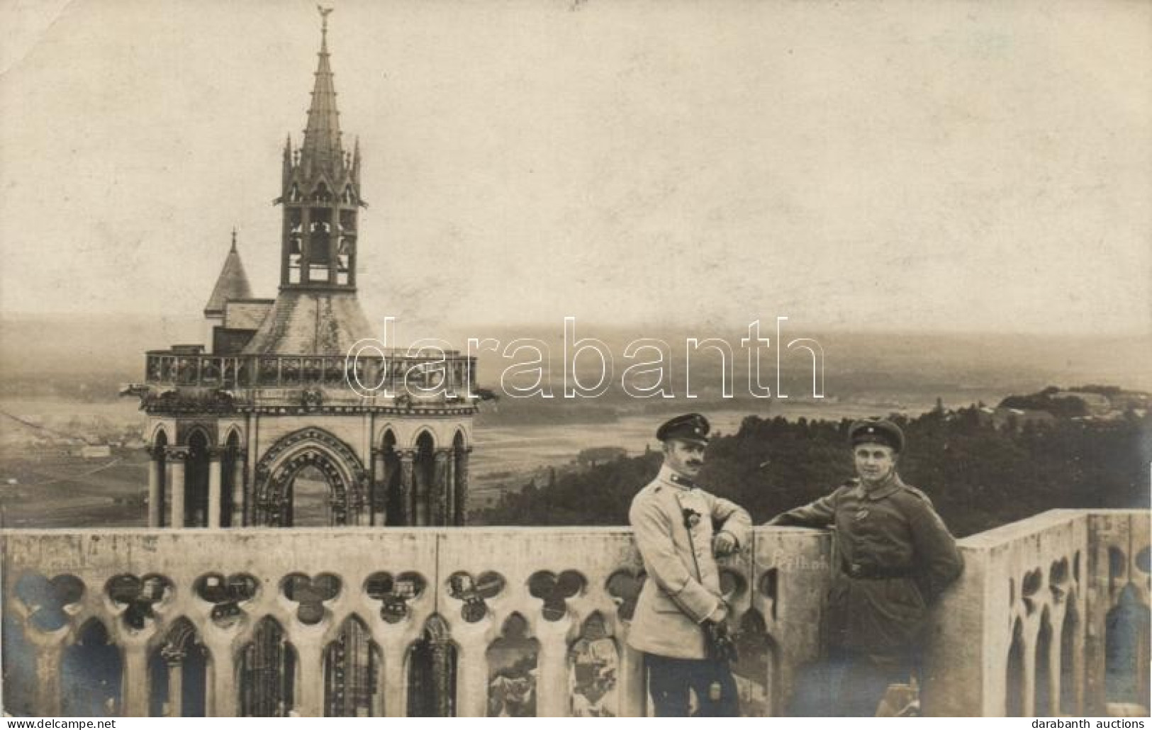 T2/T3 Laon, Blick Von Der Kathedrale Auf Ardon / View With German Soldiers - Non Classificati