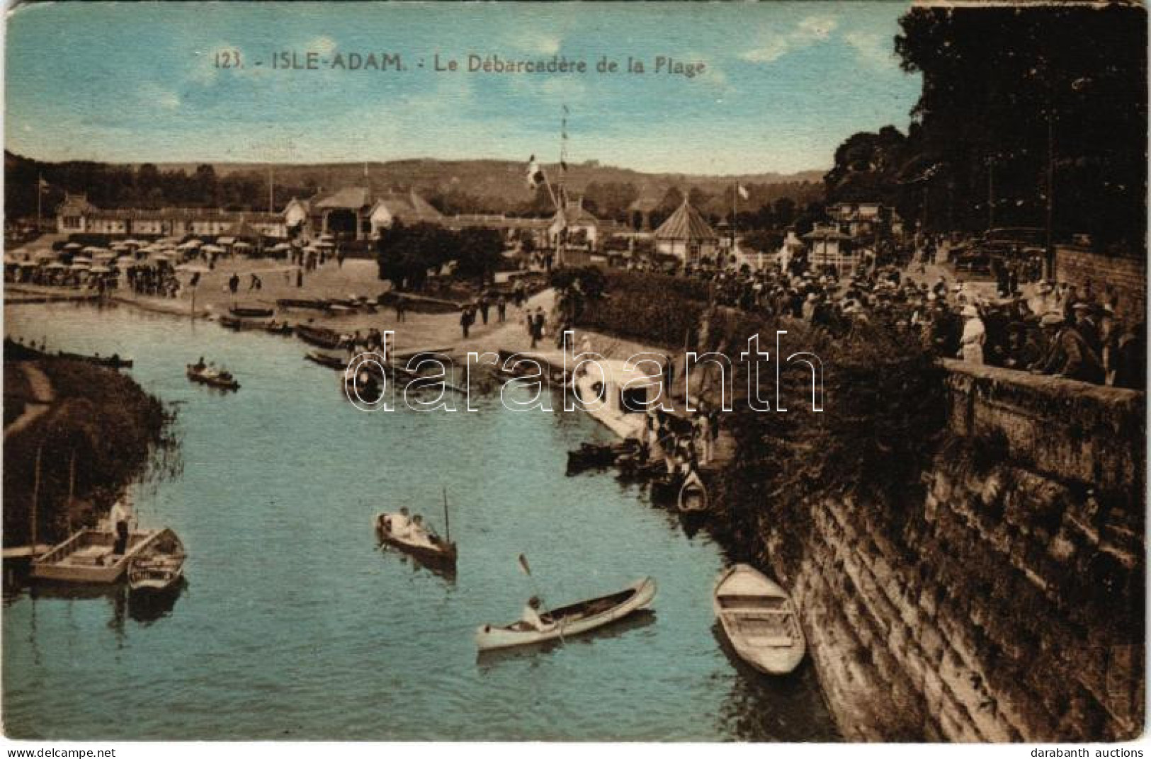 T2/T3 1927 L'Isle-Adam, Le Débarcadére De La Plage / Port, Boats (EK) - Sin Clasificación