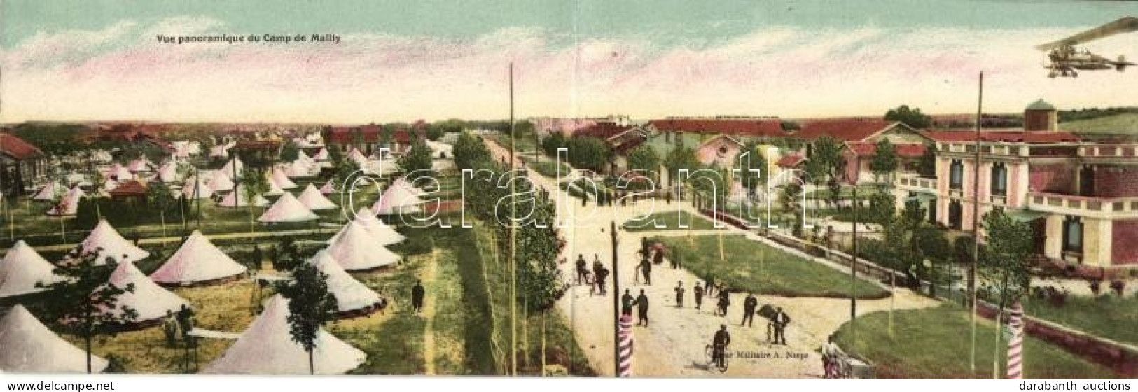 ** T1/T2 Mailly-le-Camp, Vue Panoramique / Military Camp, Panoramacard - Non Classés