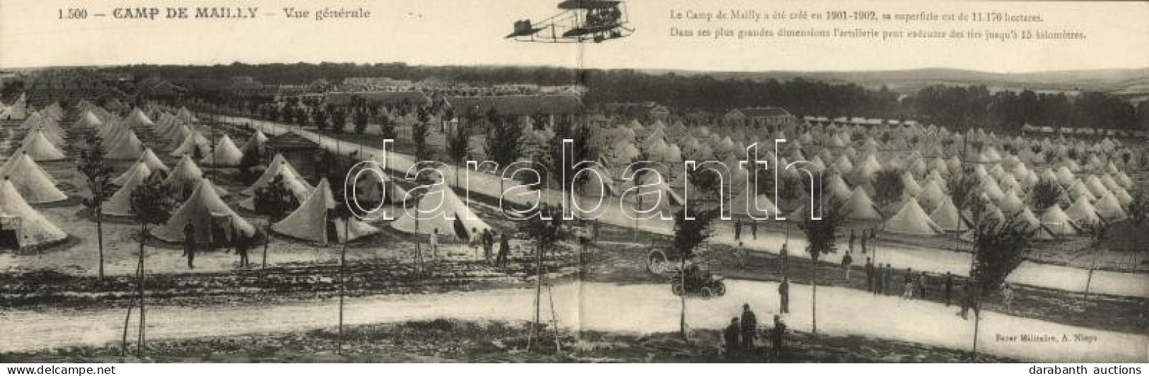 ** T1/T2 Mailly-le-Camp, Vue Panoramique / Military Camp, Panoramacard - Non Classificati