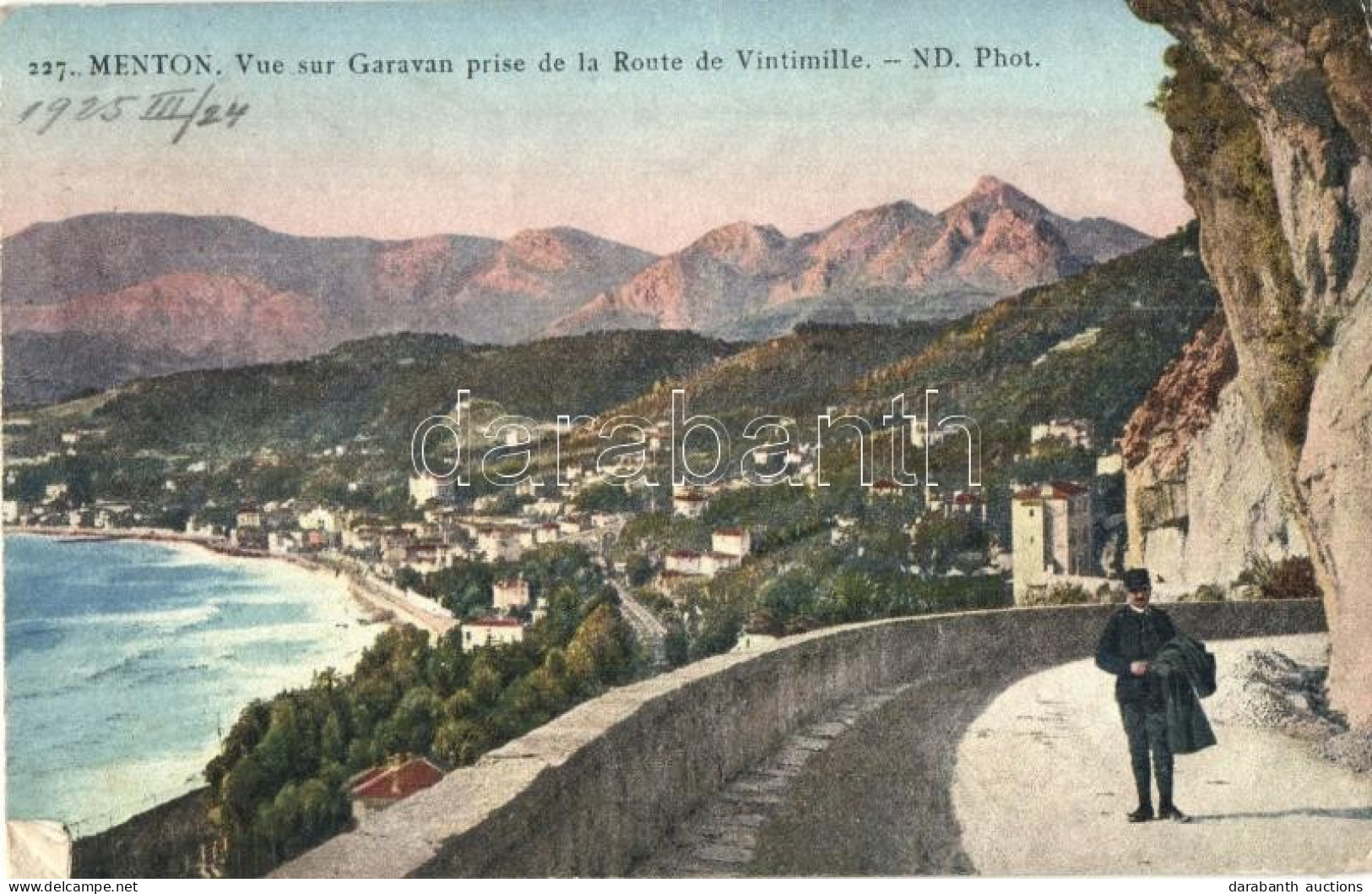 T2/T3 Menton, Vue Sur Garavan Prise De La Route De Vintimille / Mountain Road (EK) - Ohne Zuordnung