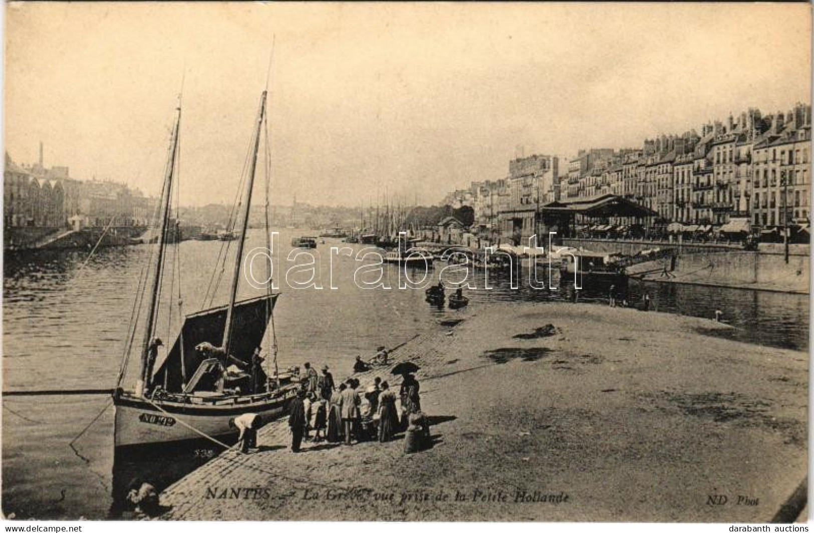 ** T2/T3 Nantes, La Greve, Vue Prise De La Petite Hollande / Sailboat, Port, Quay - Non Classificati