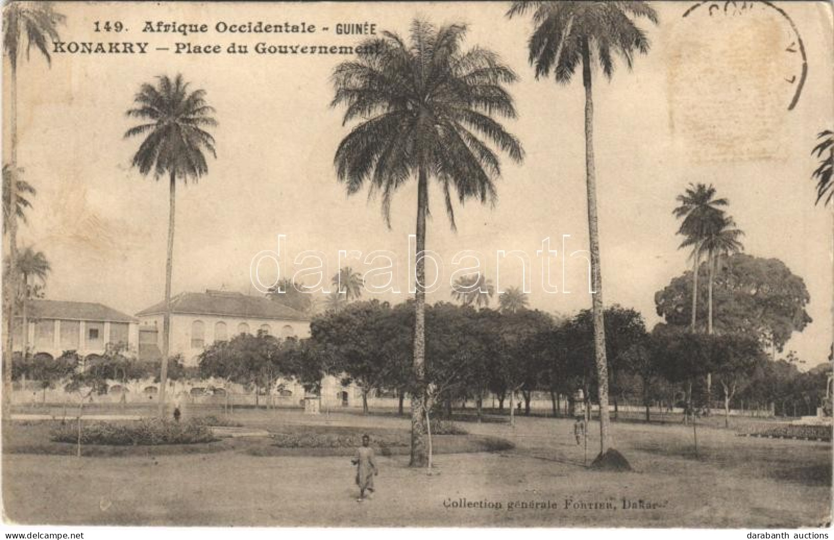* T2/T3 1911 Conakry, Konakry; Afrique Occidentale, Place Du Gouvernement / Government Palace (EK) - Unclassified