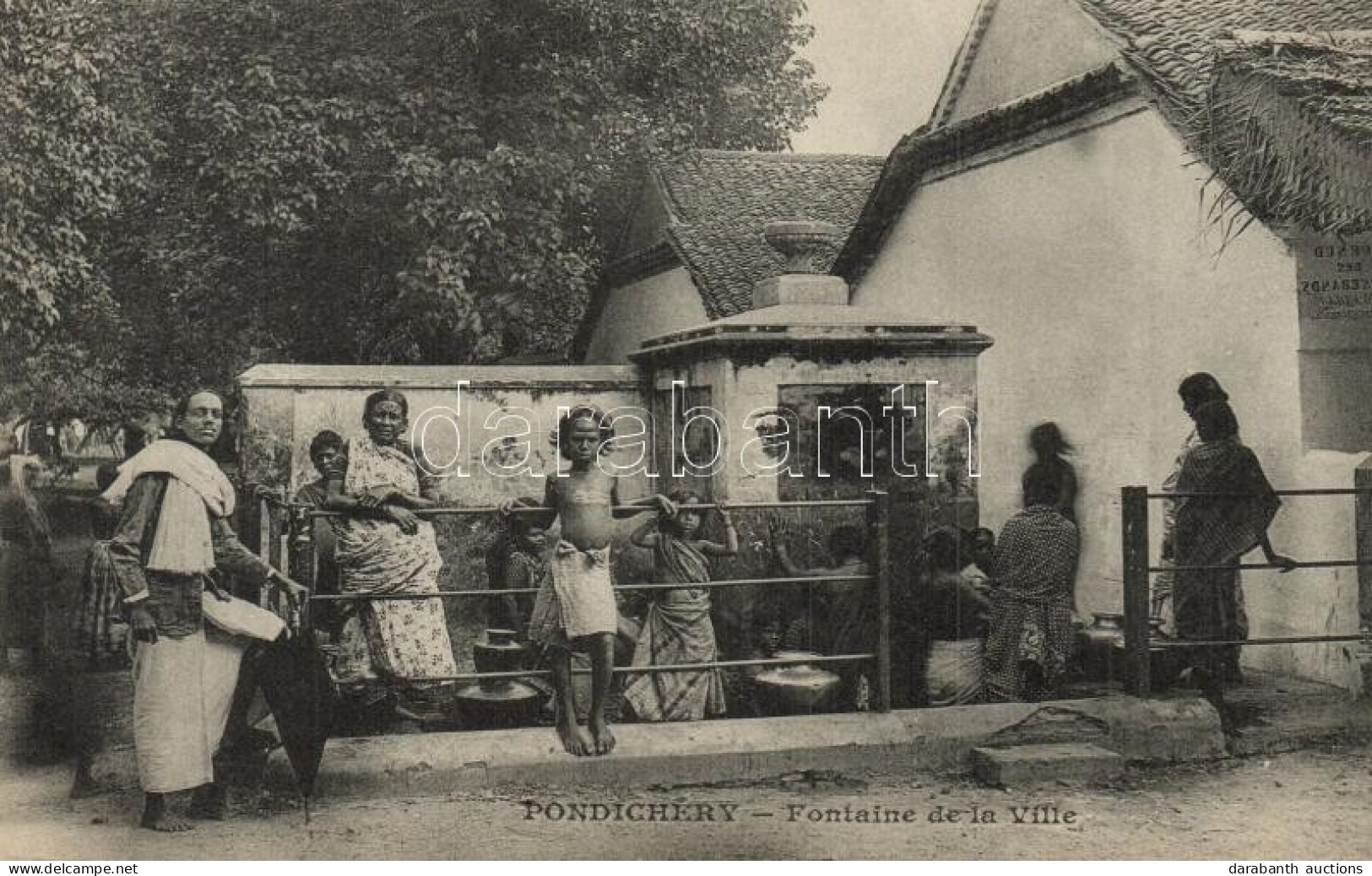 ** T1 Pondicherry, Puducherry; Fontaine De La Ville / Fountain, Indian Folklore - Sin Clasificación