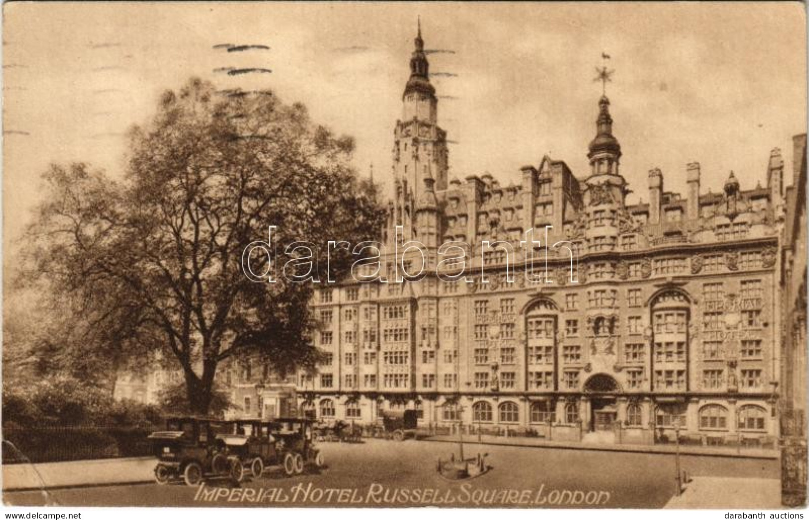 T2/T3 1924 London, Imperial Hotel, Russell Square, Automobiles (EK) - Ohne Zuordnung