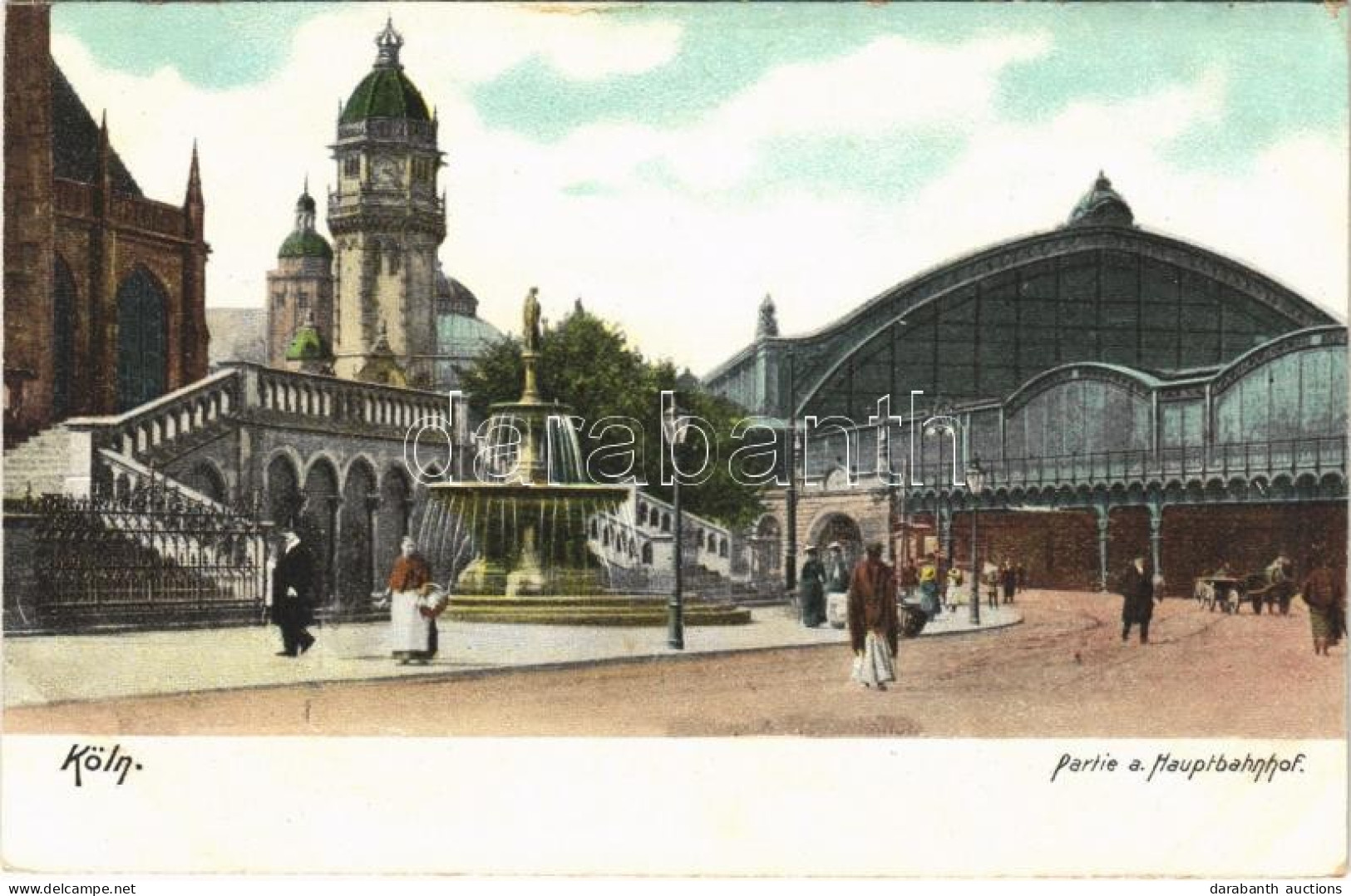 ** T2/T3 Köln, Cologne; Partie A. Hauptbahnhof / Railway Station. Heliocolorkarte Von Ottmar Zieher 4643. (from Postcard - Ohne Zuordnung