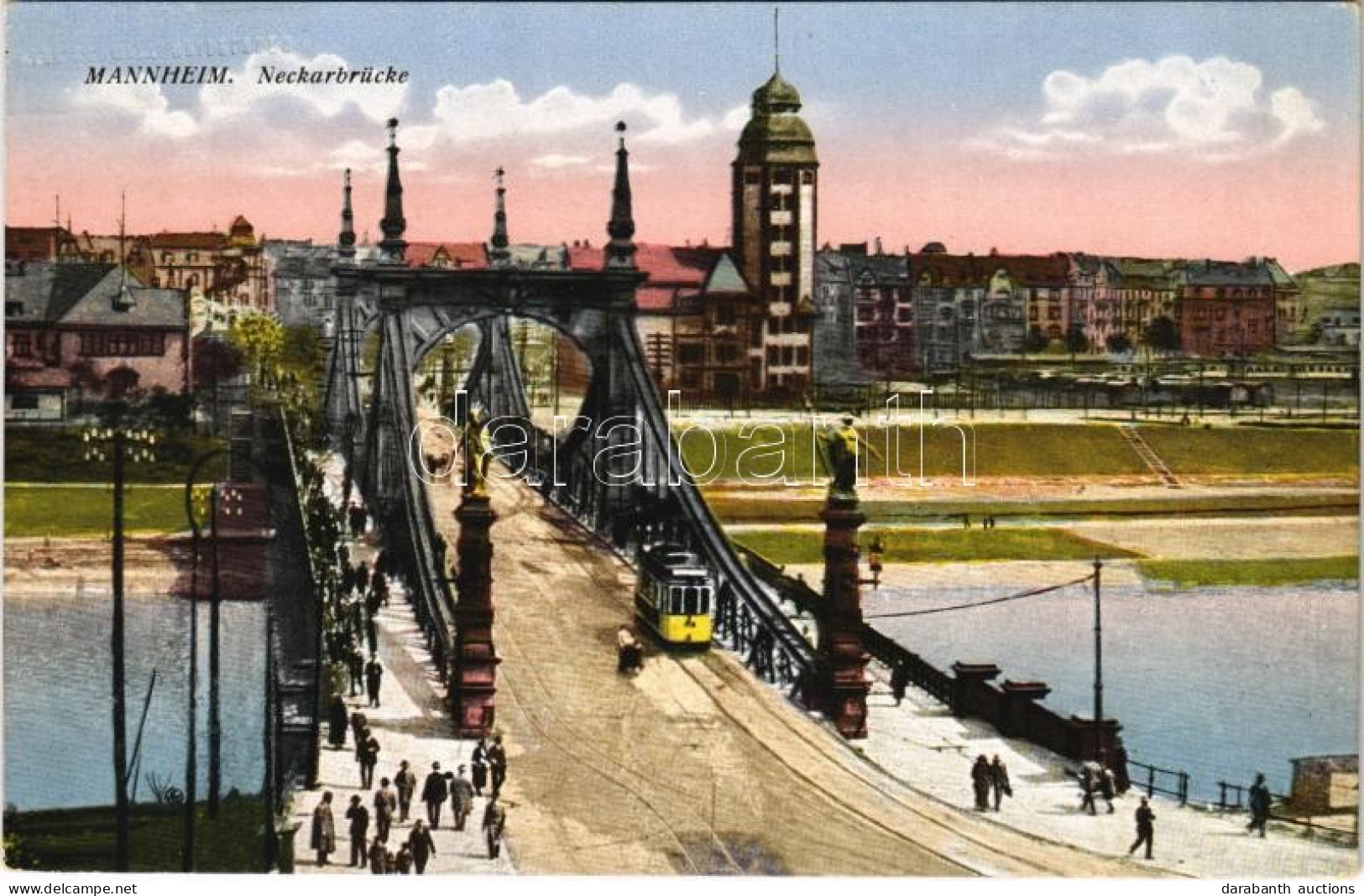 ** T2 Mannheim, Neckarbrücke / Bridge, Tram - Non Classés