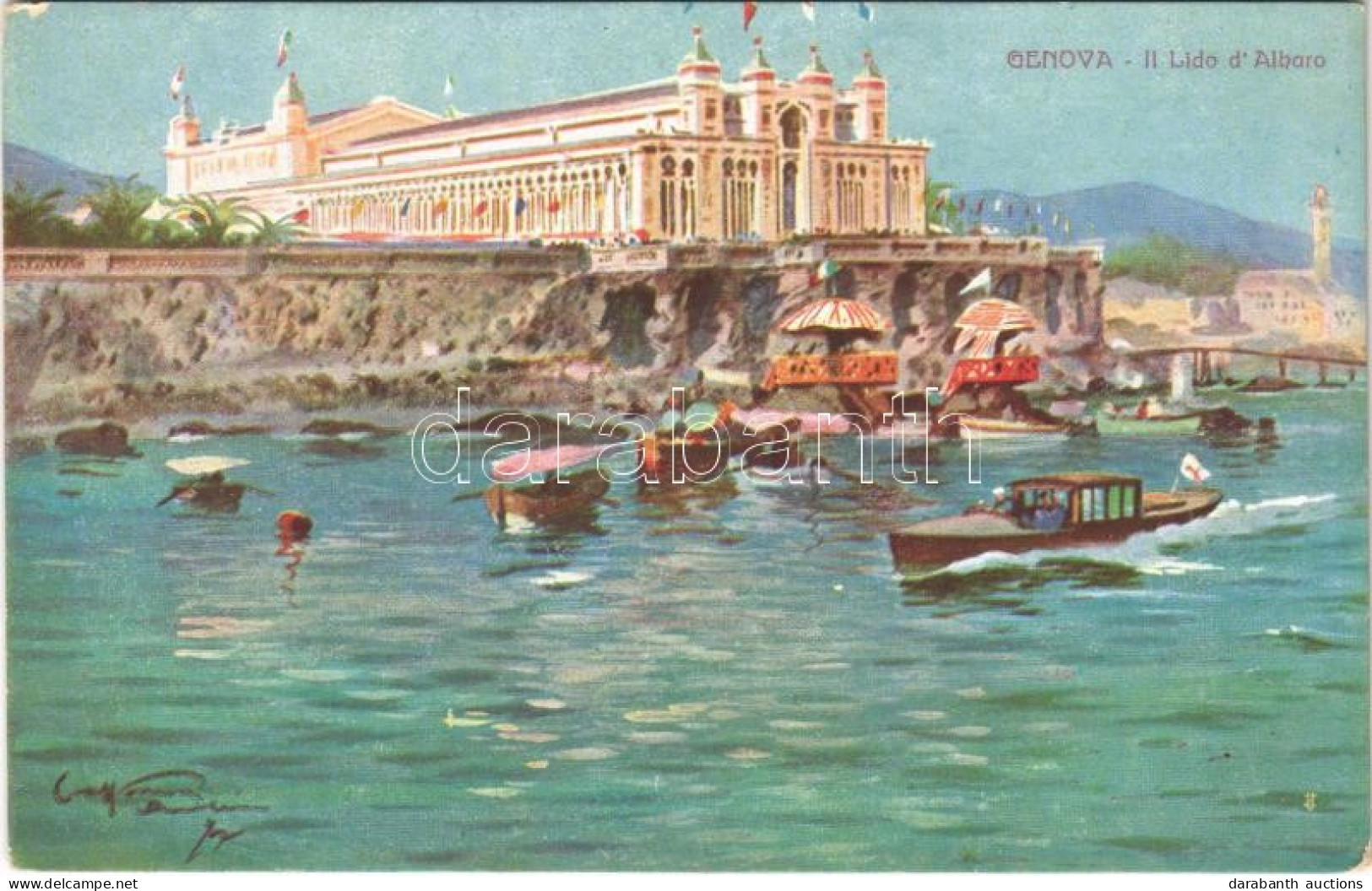 ** T2/T3 Genova, Genoa; Il Lido D'Albaro / Beach, Boats - Non Classificati