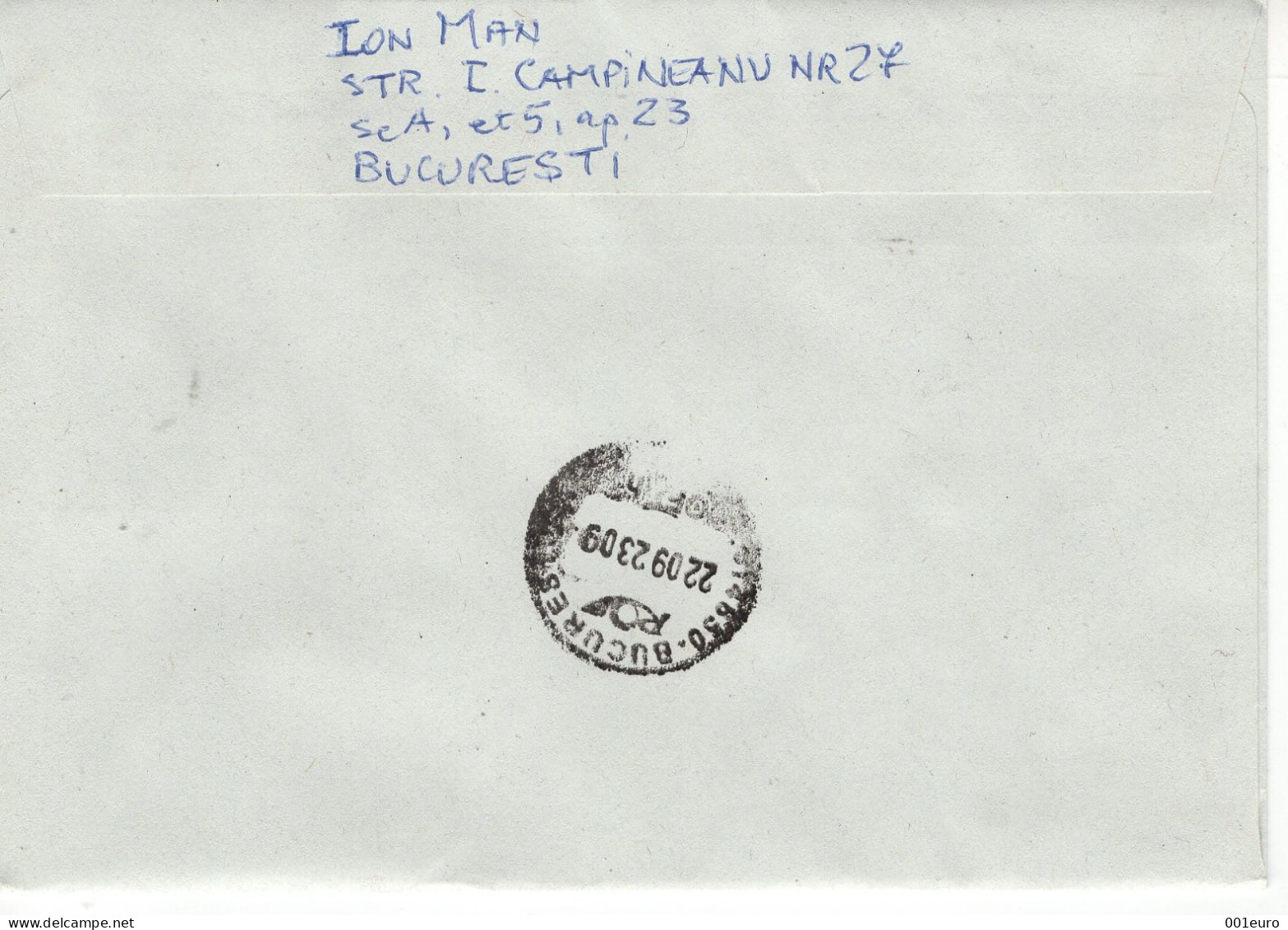 ROMANIA : POLAR EXPLORER, Circulated Cover - Registered Shipping! - Used Stamps