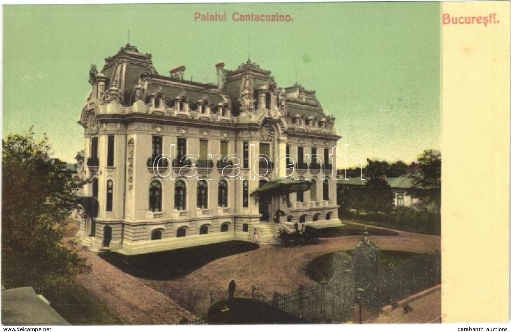 ** T2 Bucuresti, Bucharest, Bukarest; Palatul Cantacuzino / Cantacuzino Palace - Unclassified