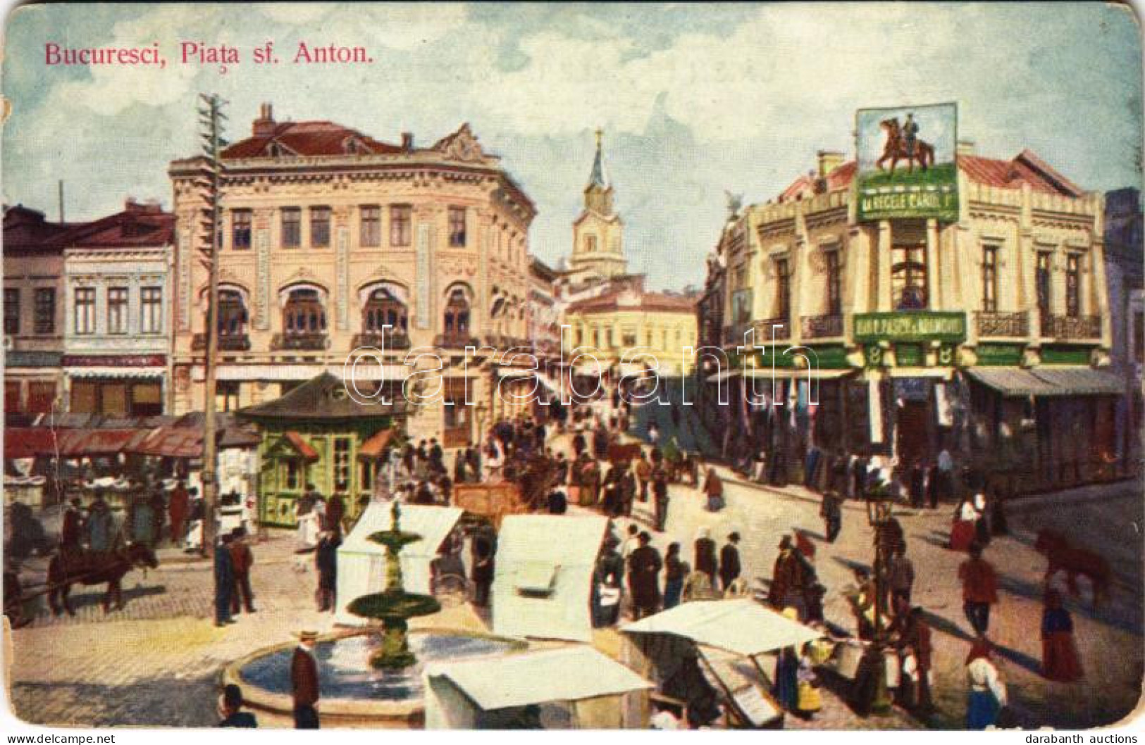 T3 Bucharest, Bukarest, Bucuresti, Bucuresci; Piata Sf. Anton / Square, Shops, Market (EM) - Non Classés