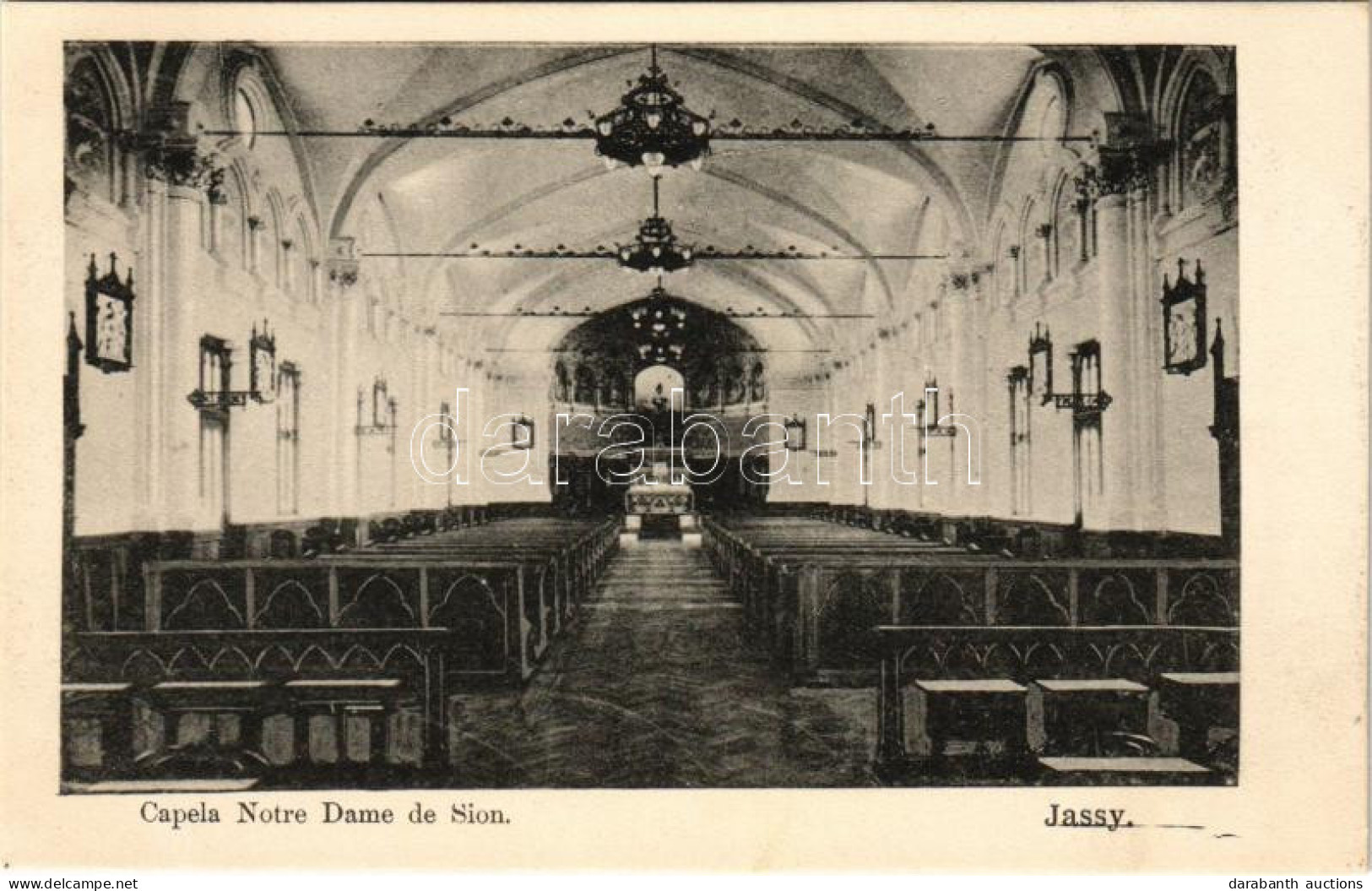 ** T1/T2 Iasi, Jasi, Jassy, Jászvásár; Capela Notre Dame De Sion / Chapel, Interior - Non Classés