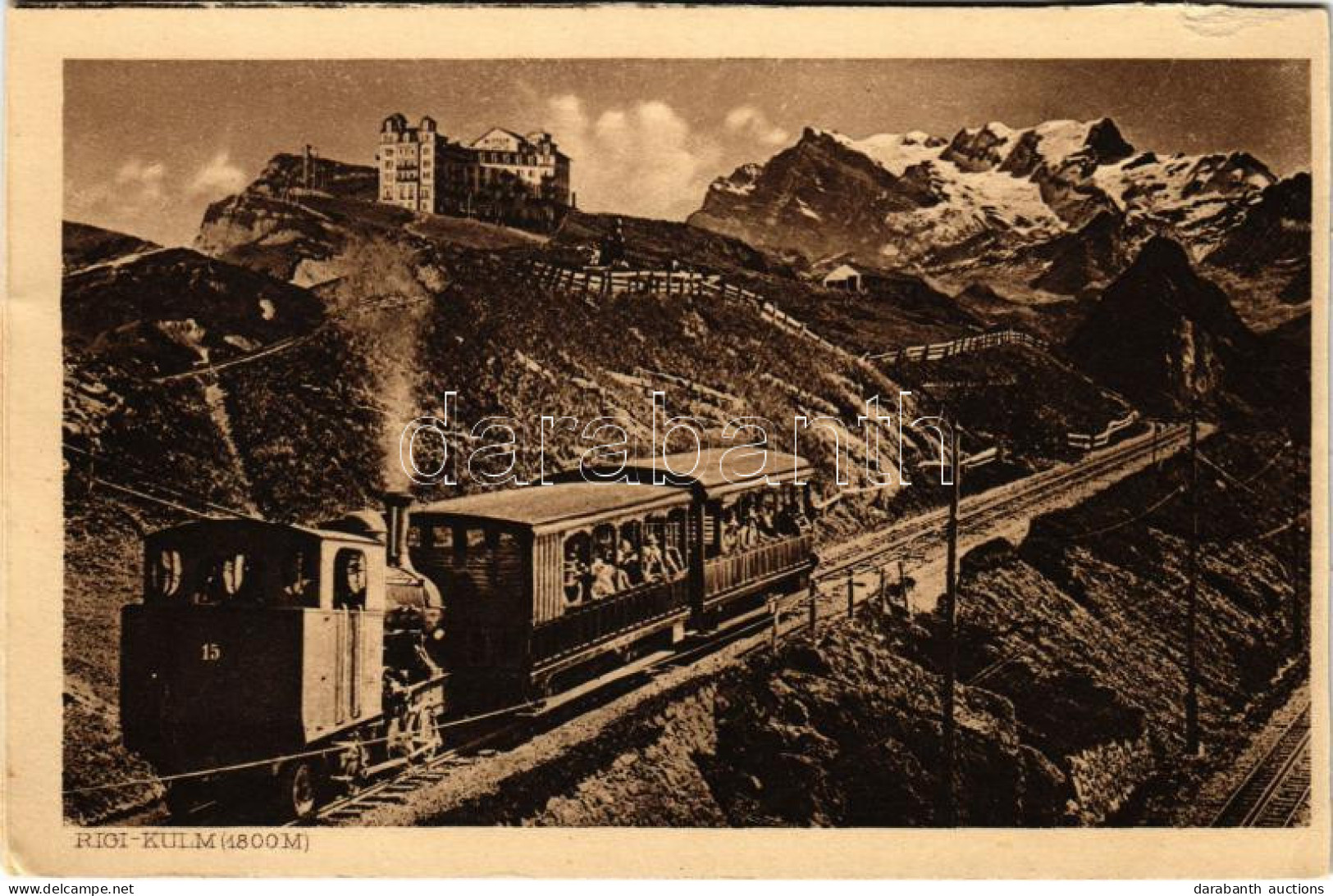 ** T4 Rigi-Kulm, Rack Railway, Train (cut) - Ohne Zuordnung