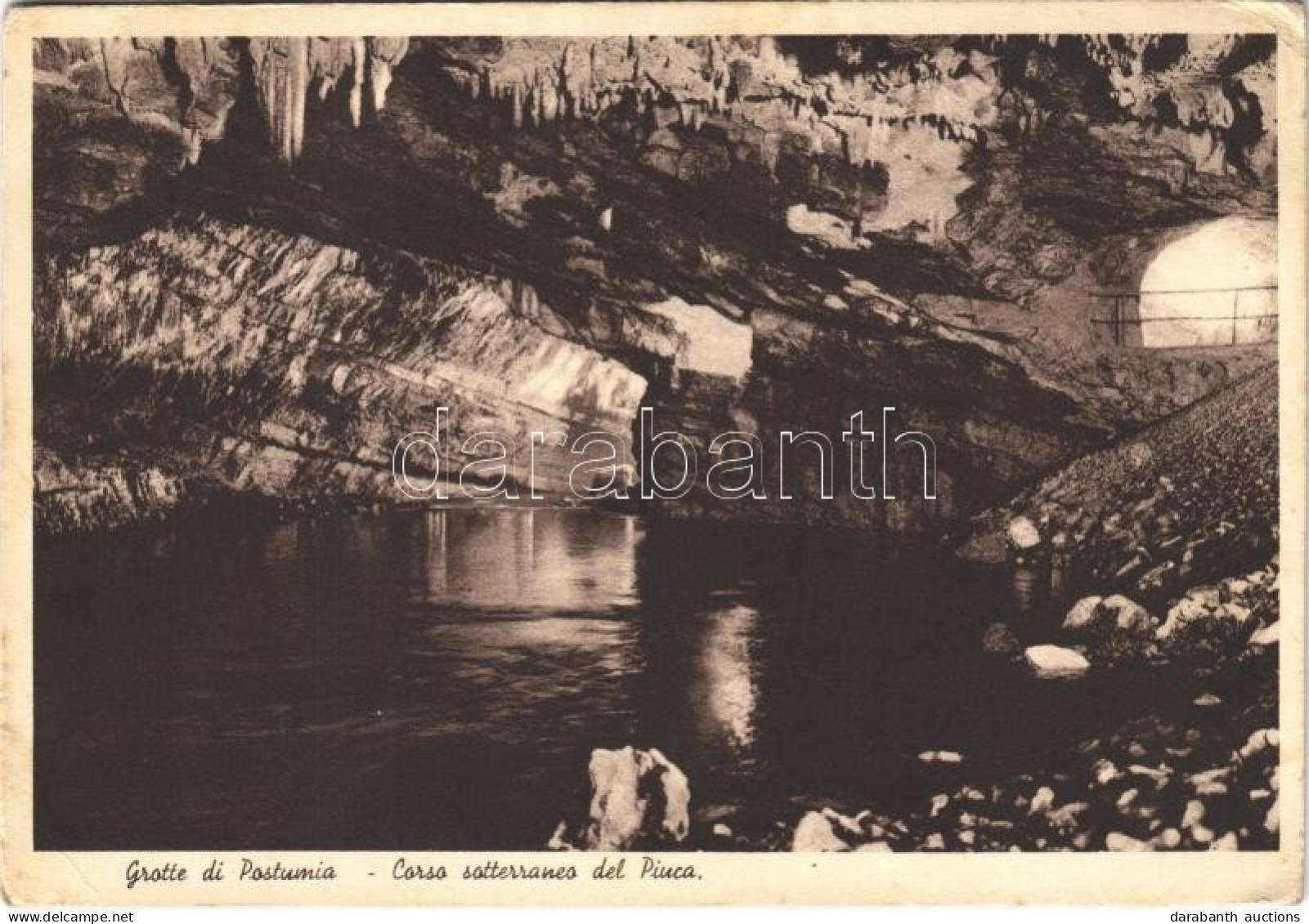 * T3 Postojna, Adelsberg; Grotte Di Postumia, Corso Sotterraneo Del Piuca / Postojna Cave, Interior (EB) - Ohne Zuordnung