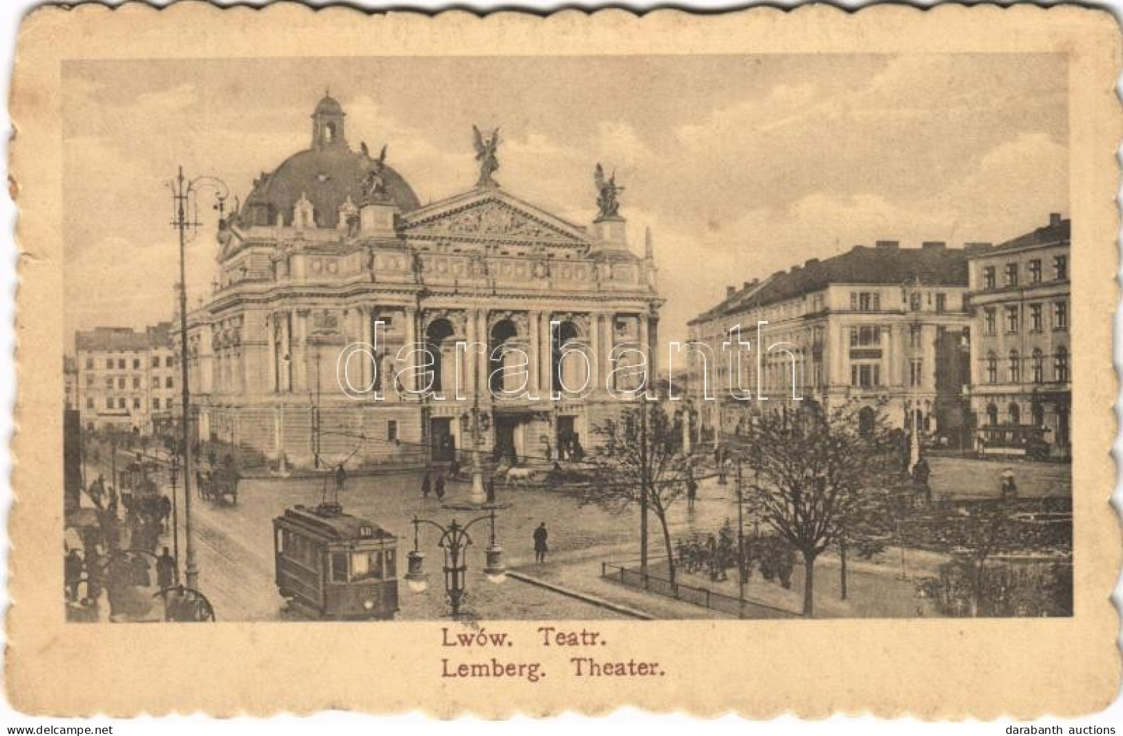 T2/T3 Lviv, Lwów, Lemberg; Teatr / Theater / Theatre, Tram (EK) - Unclassified