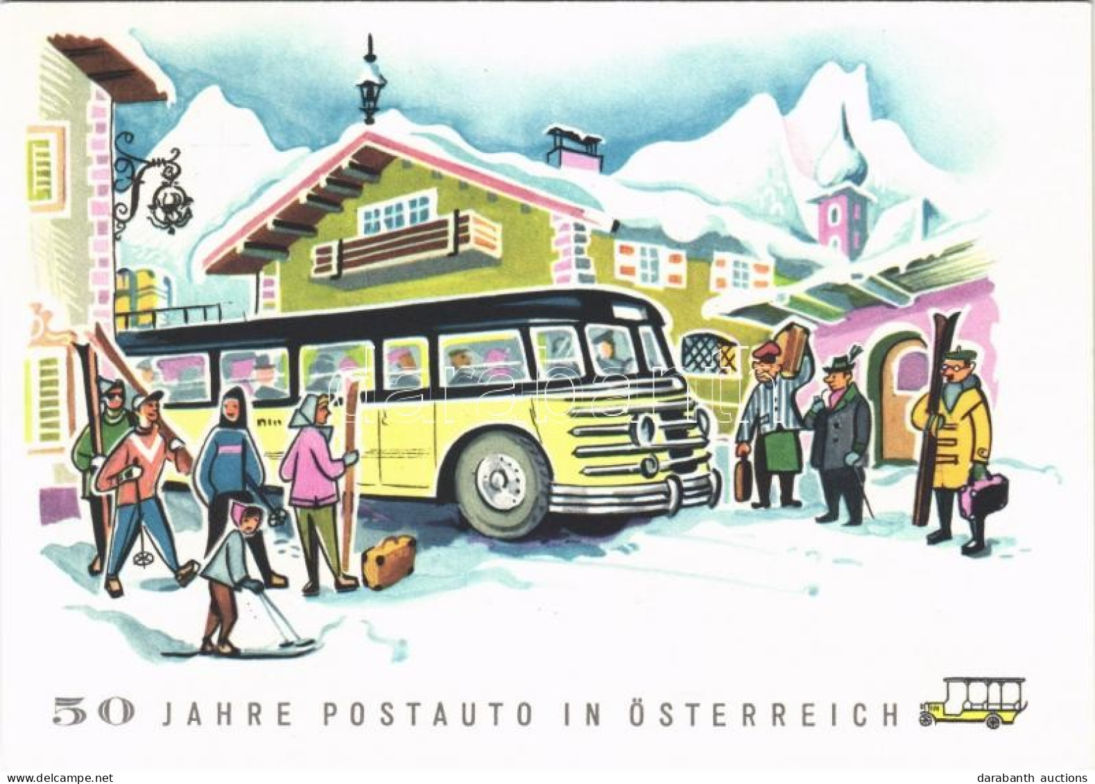 * T2 1907-1957 50 Jahre Postauto In Österreich / 50th Anniversary Of The Post Automobile In Austria, Post Bus, Advertisi - Non Classés