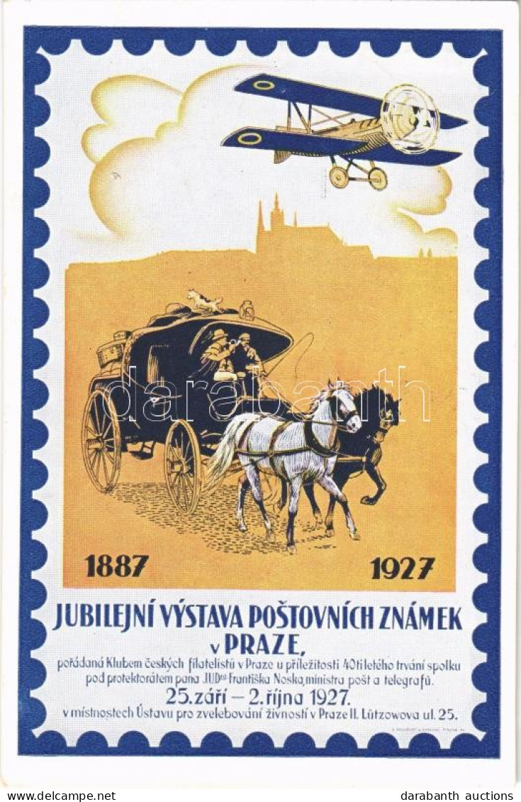 T2 1887-1927 Jubilejní Vystava Postovních Známek V Praze / 40th Anniversary Jubilee Postage Stamp Exhibition In Prague.  - Sin Clasificación