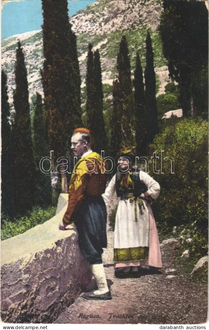 * T2/T3 Dubrovnik, Ragusa; Trachten Aus Canali / Croatian Folklore, Traditional Costume (EK) - Ohne Zuordnung