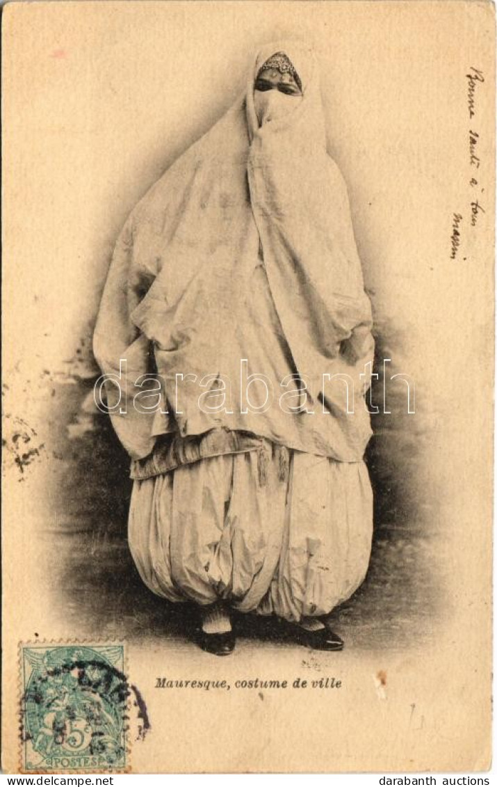 T2/T3 Mauresque, Costume De Ville / Algerian Folklore, Moorish Woman. TCV Card (EK) - Unclassified