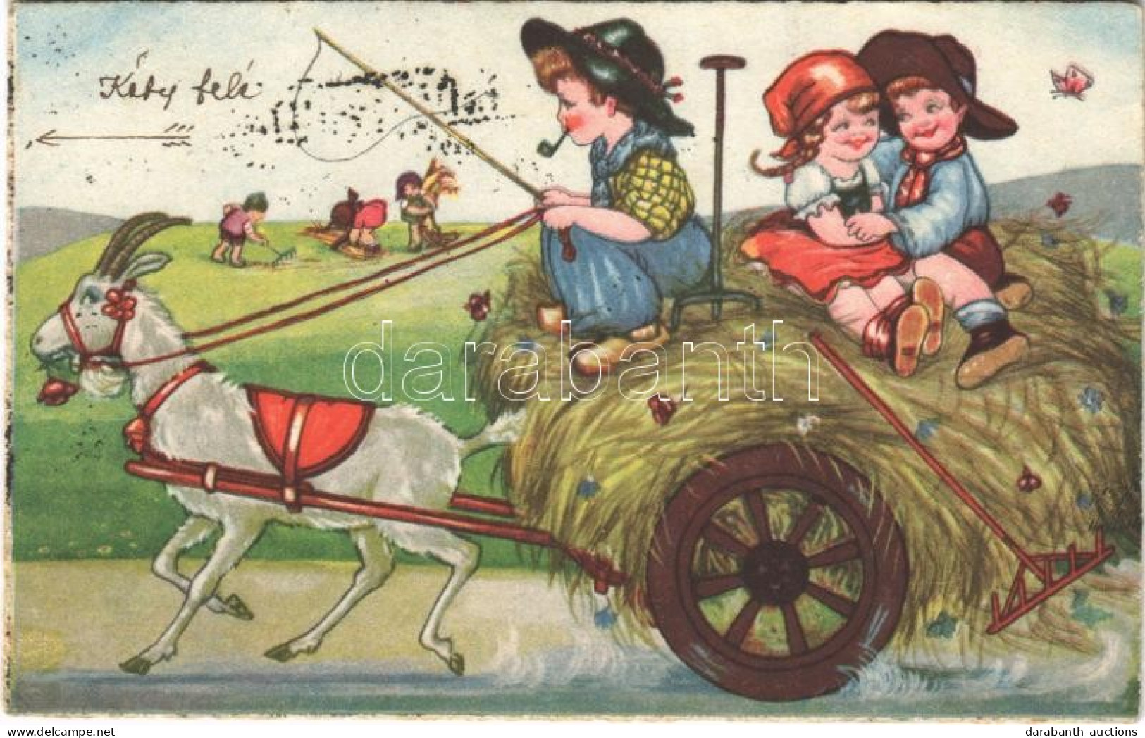 T2/T3 1939 Children Art Postcard, Romantic Couple. Rokat 148. (EK) - Non Classés