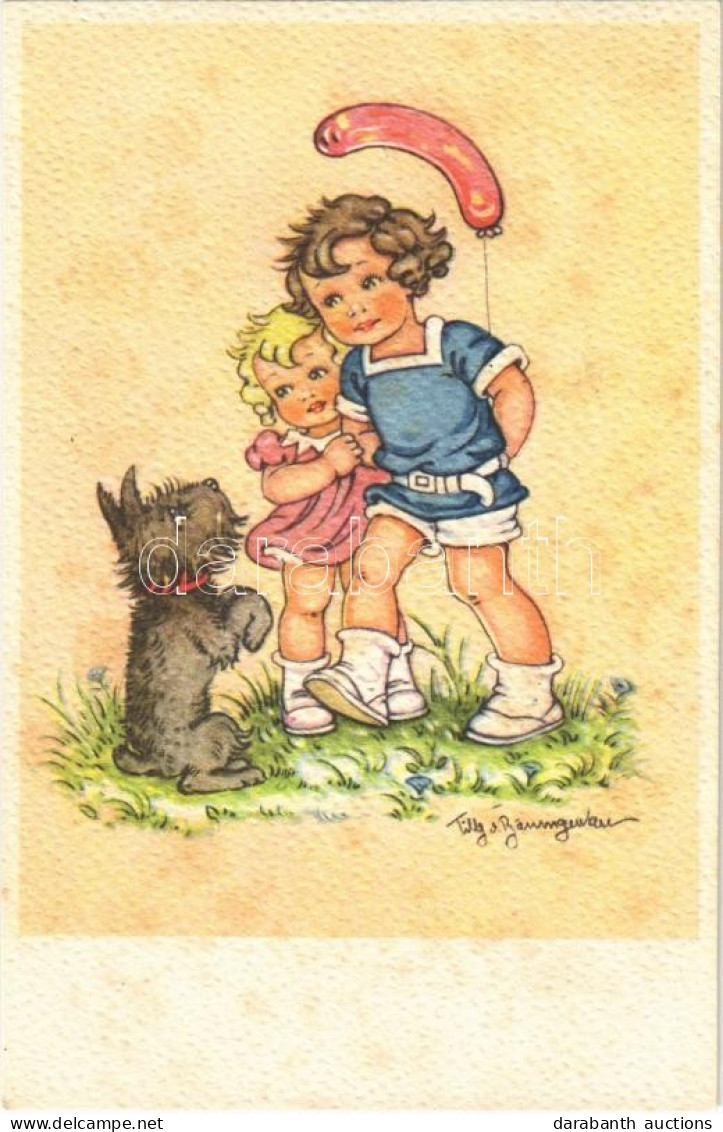 ** T2/T3 Children Art Postcard. EAS S: Tilly Baumgarten (fl) - Unclassified