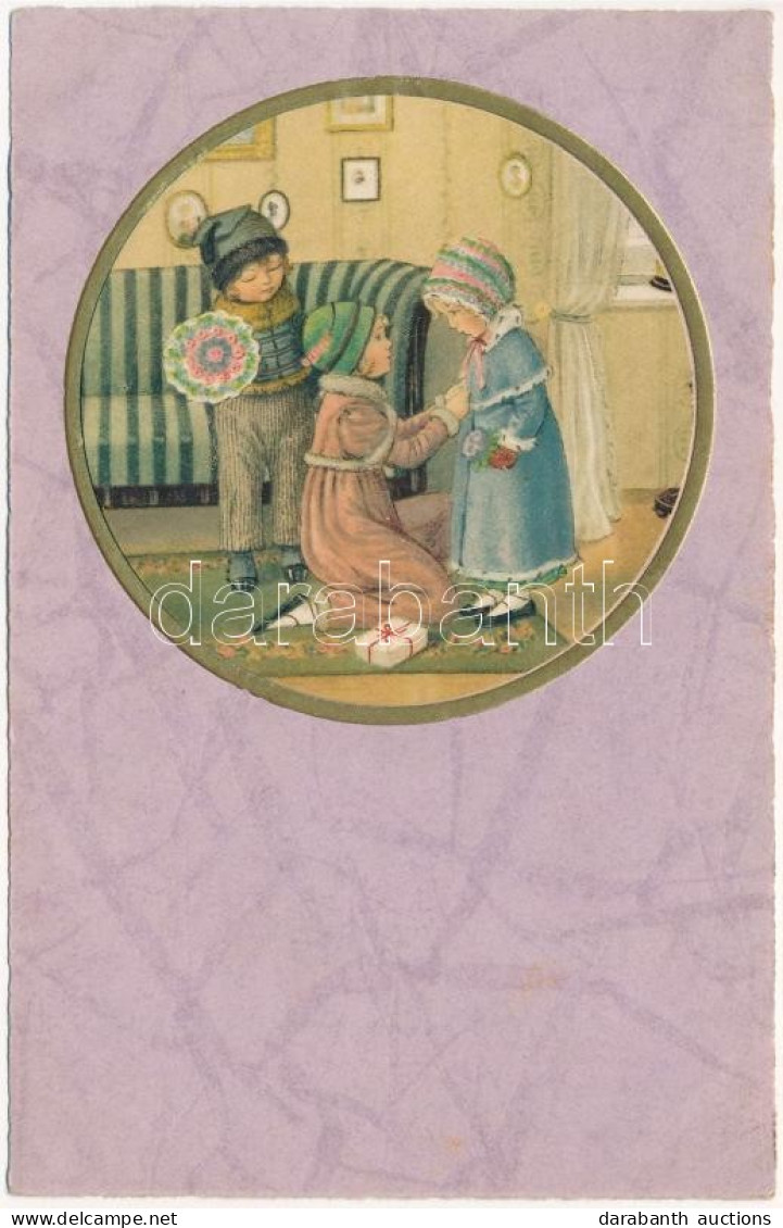 T2/T3 1935 Children Art Postcard, Christmas - Unclassified