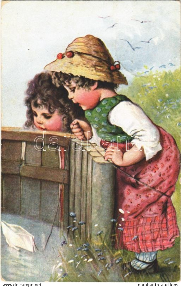 T2/T3 1909 Children Art Postcard. T.S.N. Serie 577. 6 Dess. (EK) - Unclassified