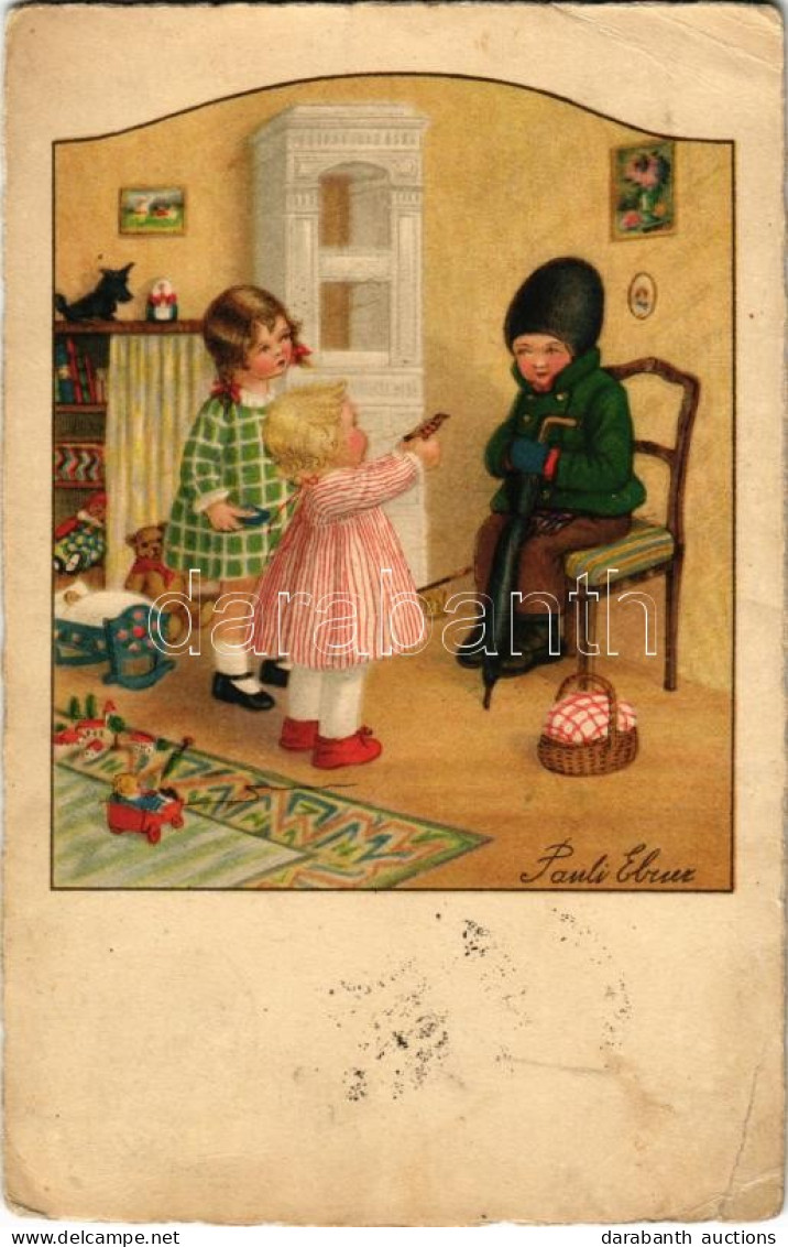 * T3 Children Art Postcard. D.A.G.B. No. 3016. S: Pauli Ebner (EB) - Unclassified