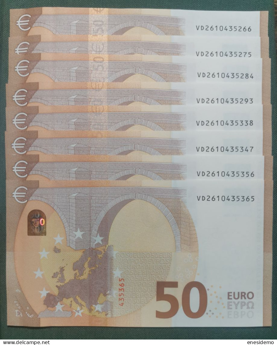 50 EURO SPAIN 2017 LAGARDE V031C5 VD SC FDS UNC. PERFECT - 50 Euro