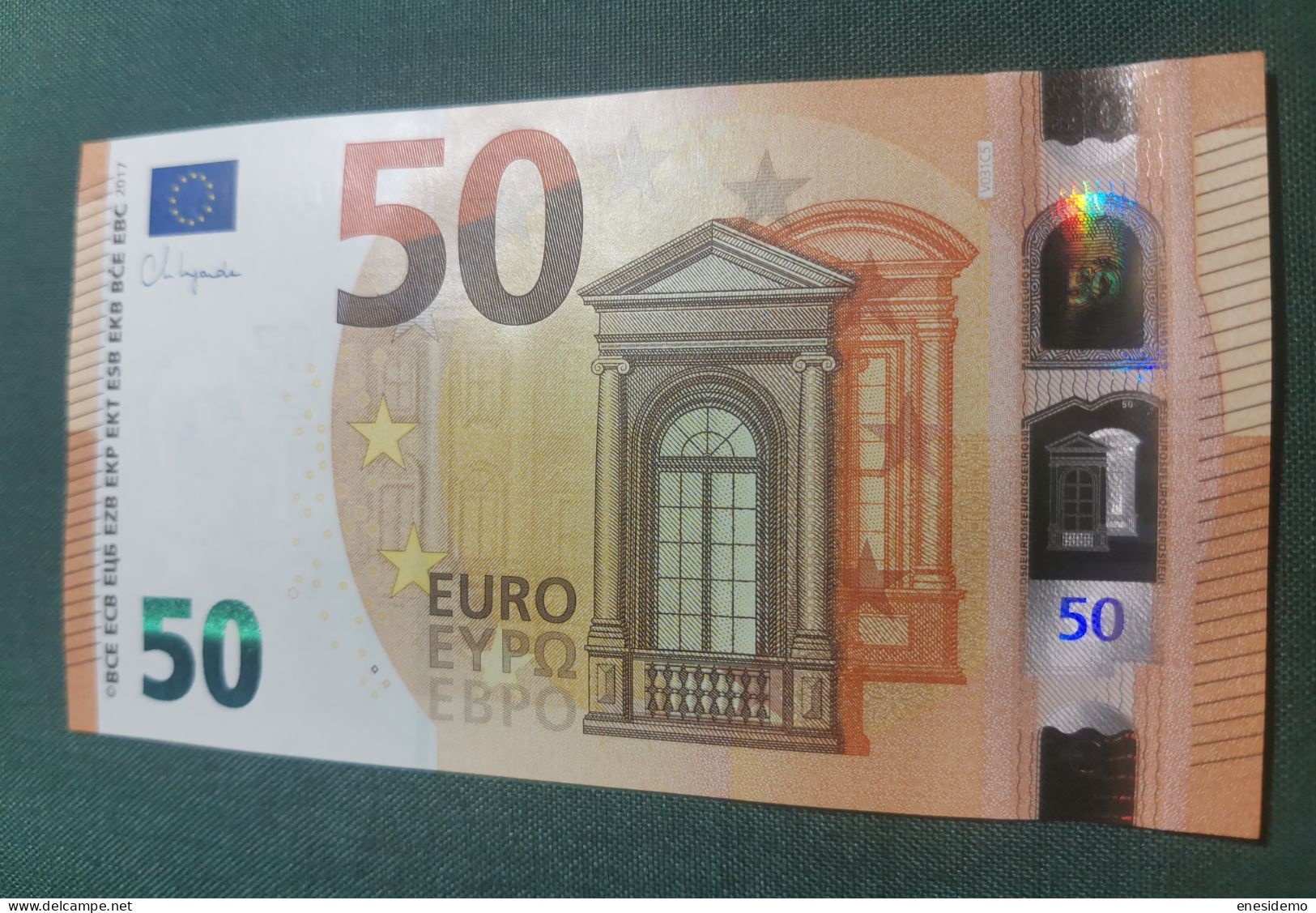 50 EURO SPAIN 2017 LAGARDE V031C5 VD SC FDS UNC. PERFECT - 50 Euro