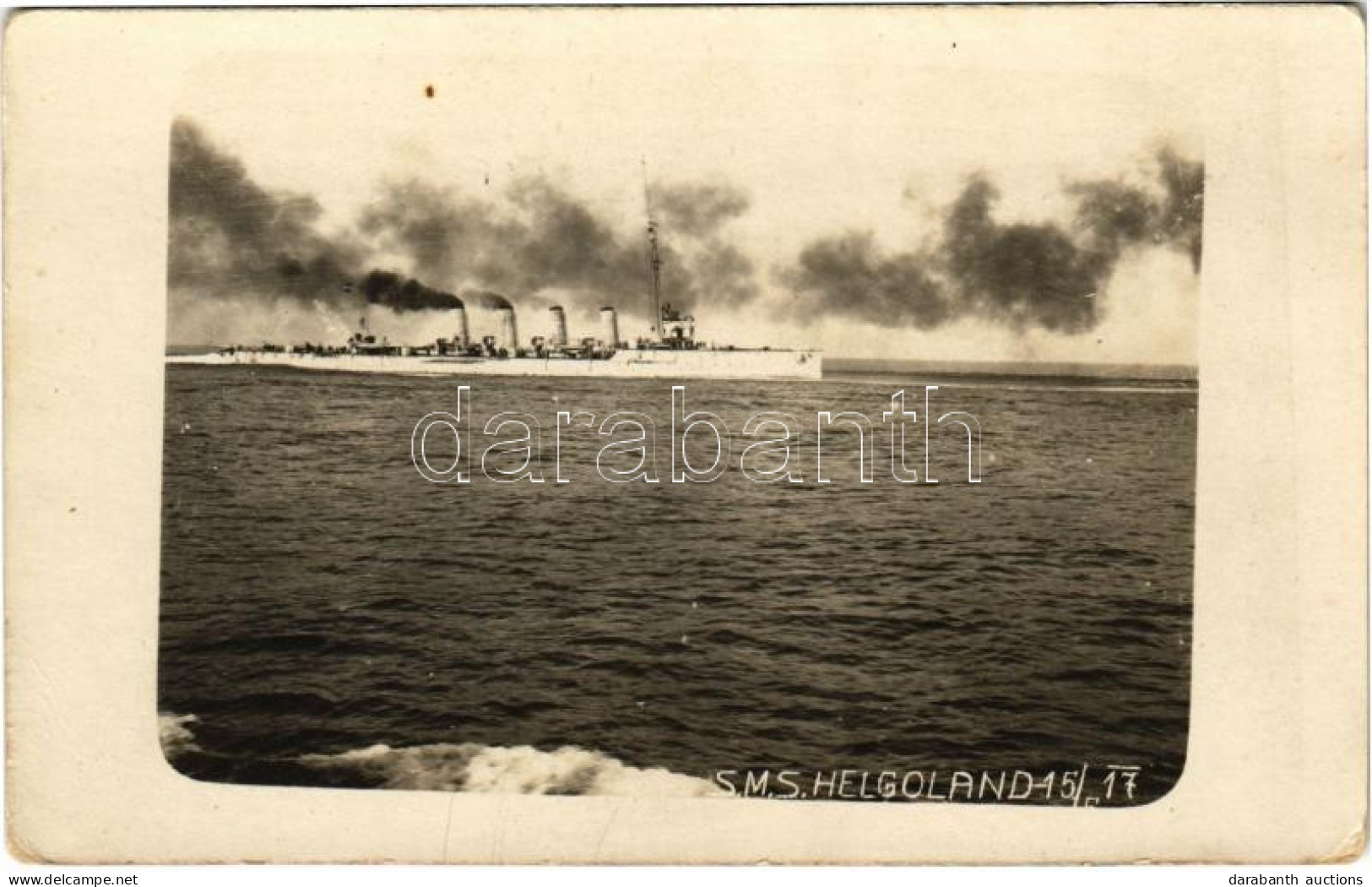 ** T2/T3 1917 SMS Helgoland Az Osztrák-Magyar Haditengerészet Helgoland-osztályú Gyorscirkálója / K.u.K. Kriegsmarine Ra - Unclassified