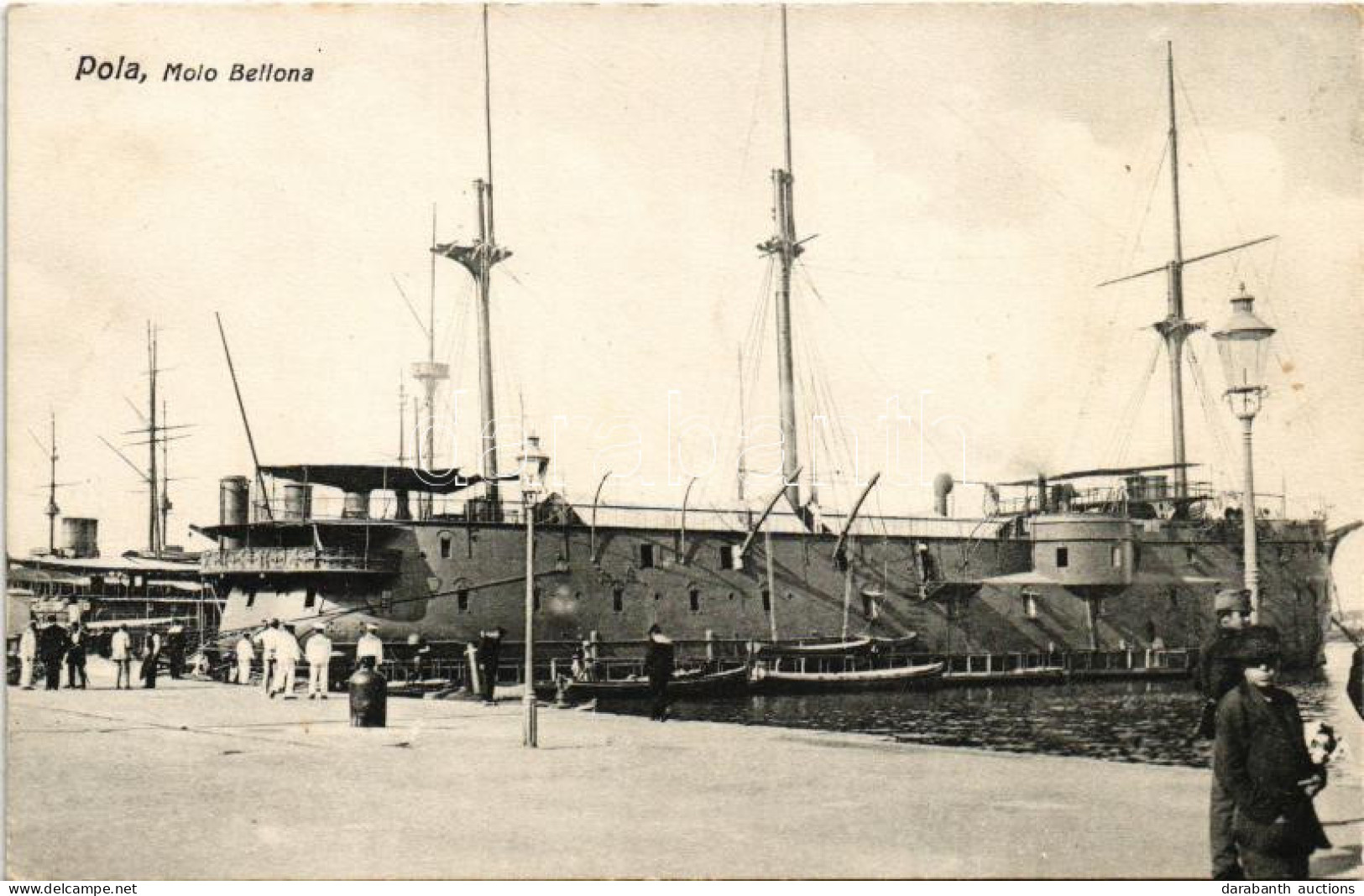 ** T2/T3 Pola, Molo Bellona, K.u.K. Kriegsmarine / SMS LISSA Osztrák-magyar Haditengerészeti Kazamata Hajó / Austro-Hung - Non Classés