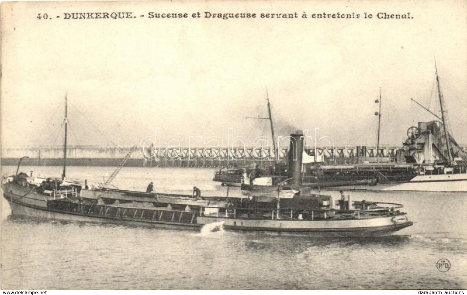 ** T1 Dunkirk, Dunkerque; Suceuse Et Dragueuse / Suction Dredge - Non Classés