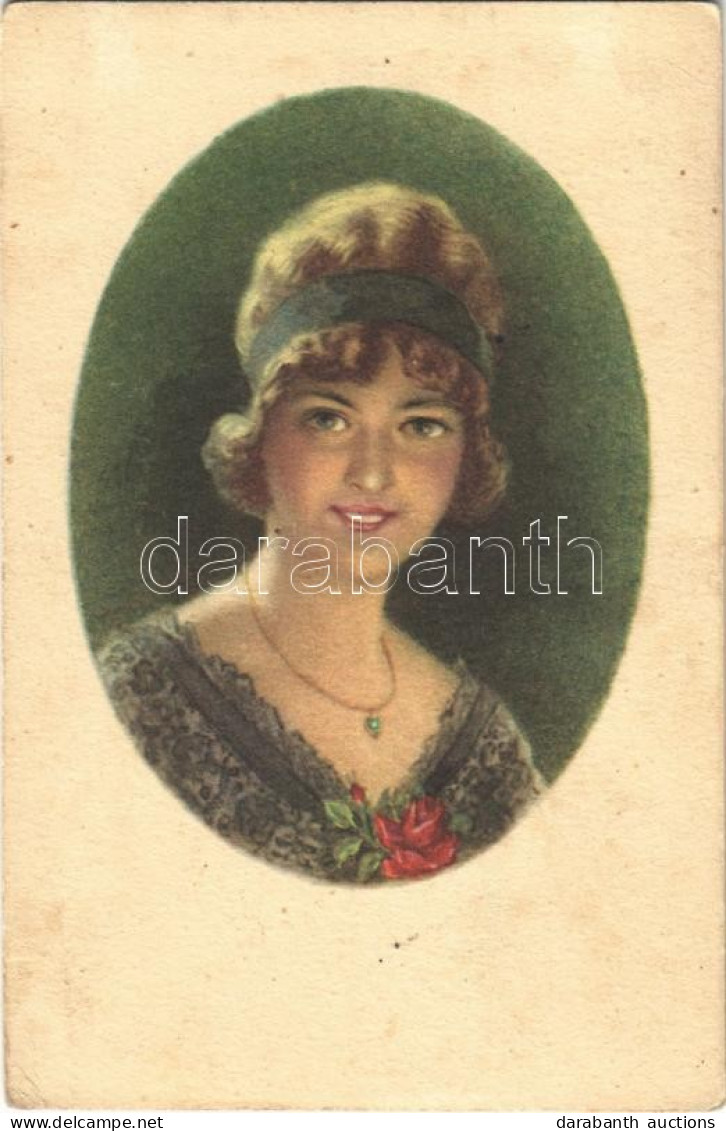T3 1922 Lady Art Postcard. Amag O. 27. (EB) - Unclassified