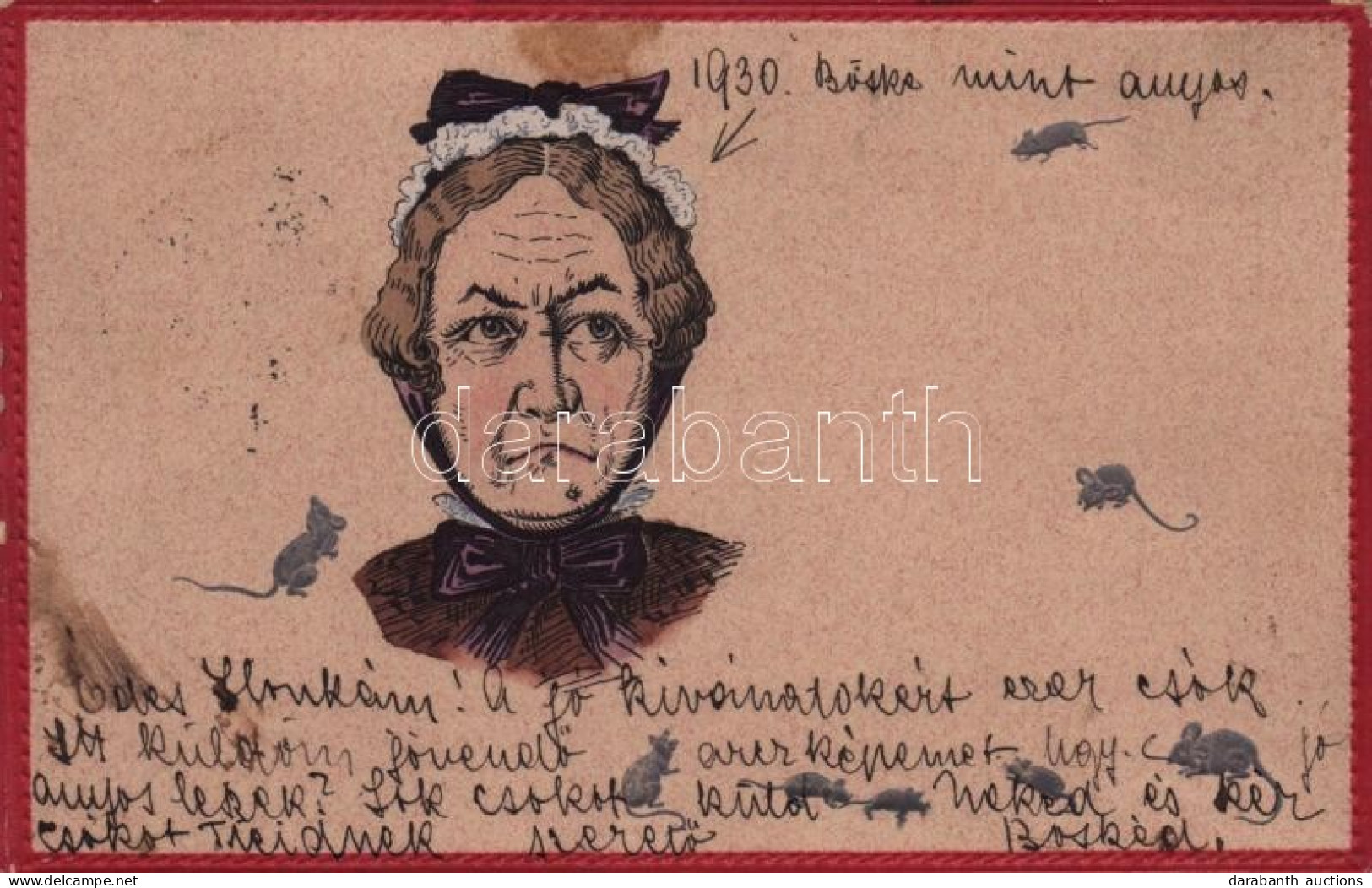 T2/T3 1907 Mother-in-law, Marriage Humour. Emb. Litho Rats (fl) - Ohne Zuordnung