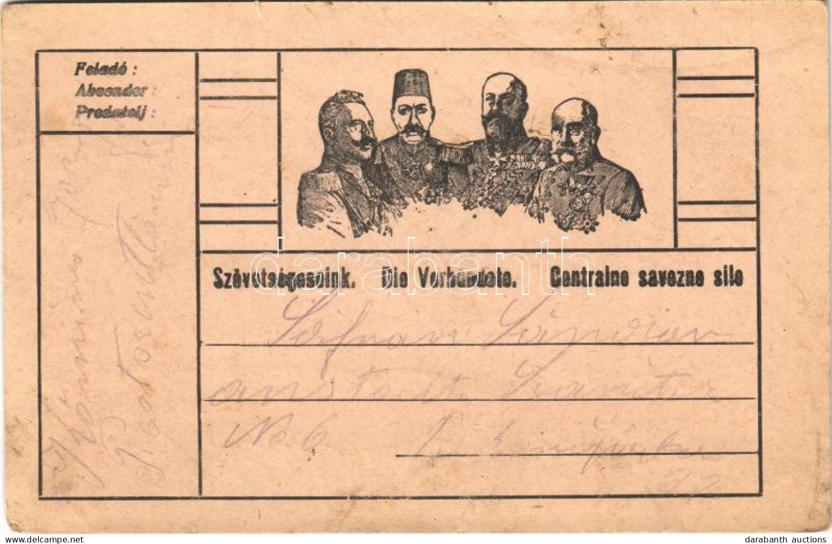 T2/T3 Szövetségeseink / Die Verbündete / WWI Austro-Hungarian K.u.K. Military Field Postcard With Central Powers Propaga - Ohne Zuordnung