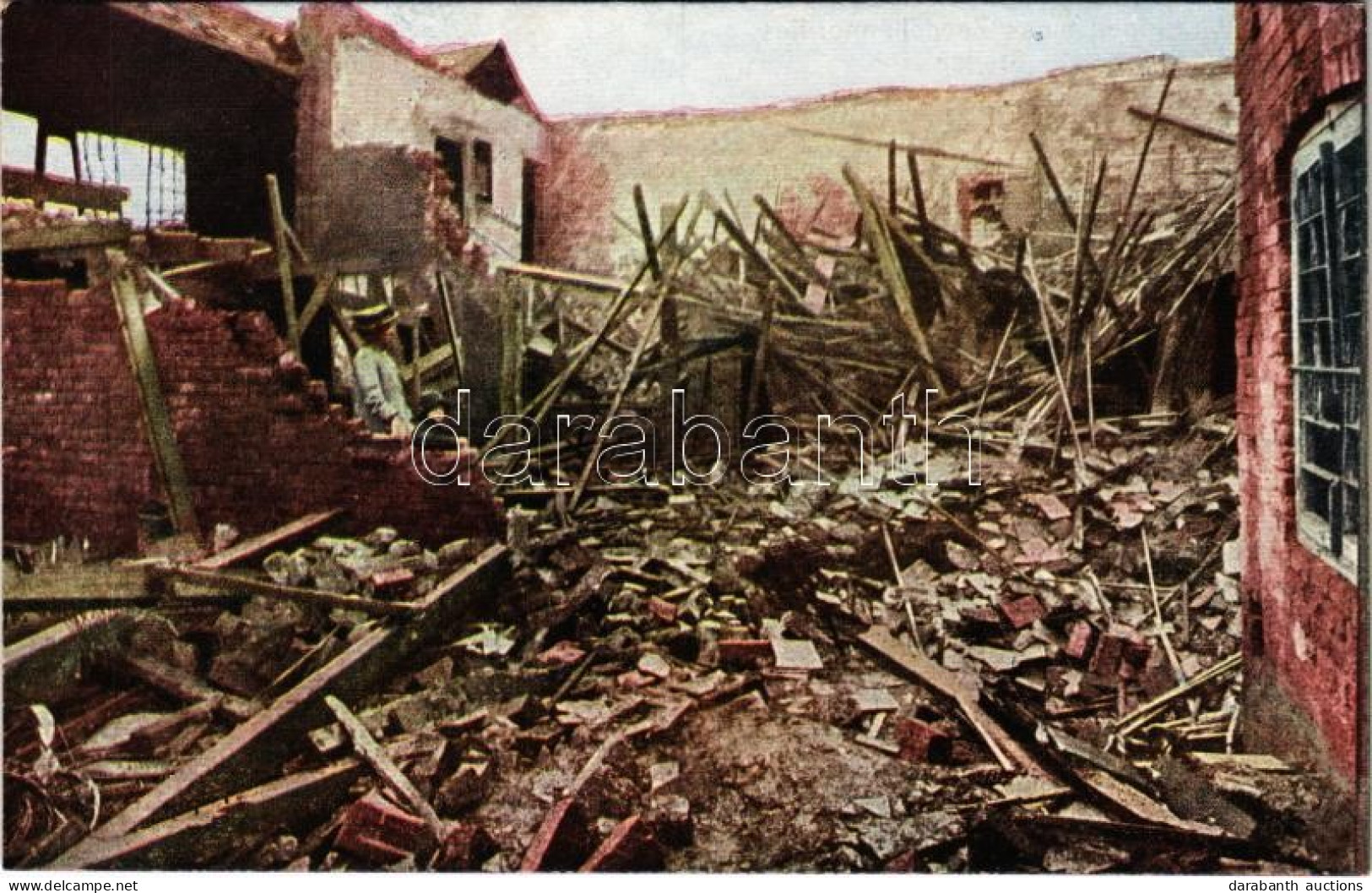 ** T1/T2 Wirkungen Eines Zeppelinangriffes Auf England / WWI German Military, Effects Of A Zeppelin Attack On England - Ohne Zuordnung