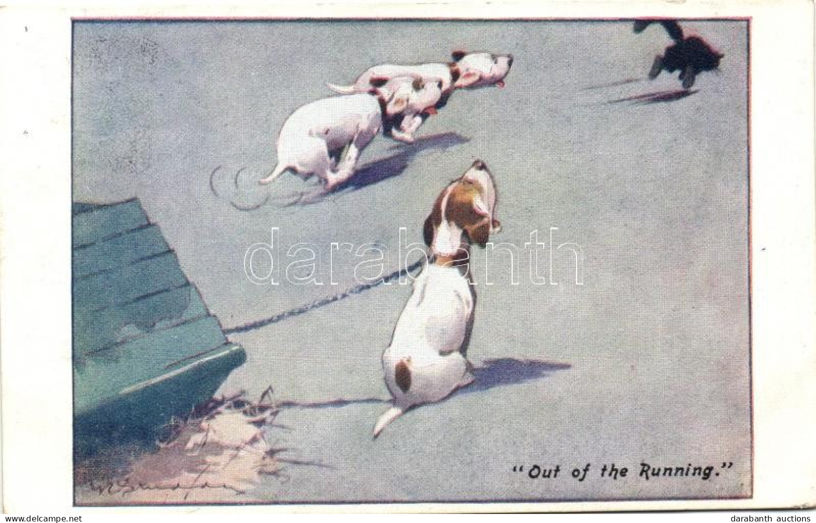 T2/T3 'Out Of The Running' / Studdy's Dogs Series B10 Bonzo Dog S: G. E. Studdy - Non Classés