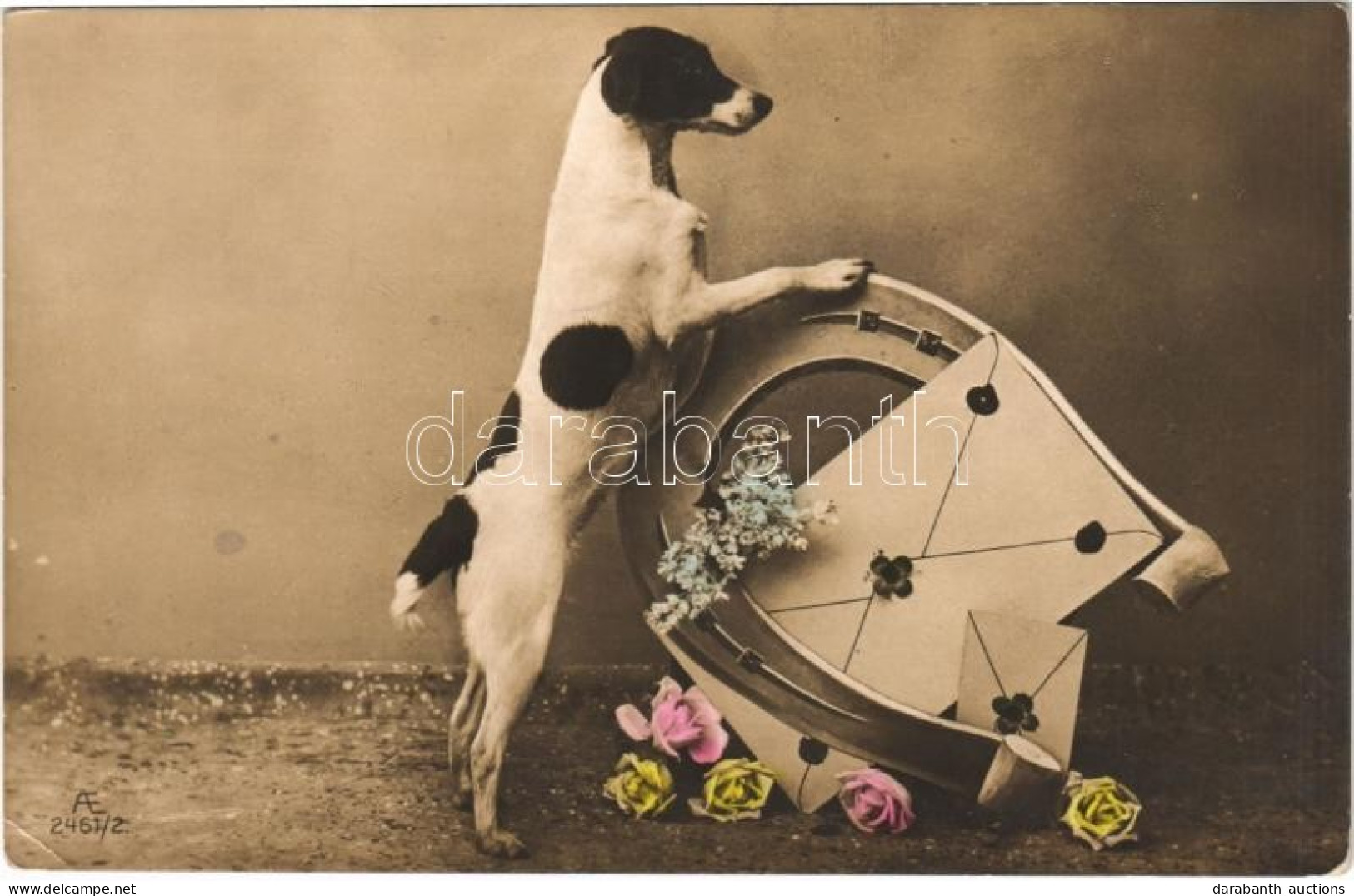 T2/T3 1908 Dog With Horseshoe (EK) - Non Classés