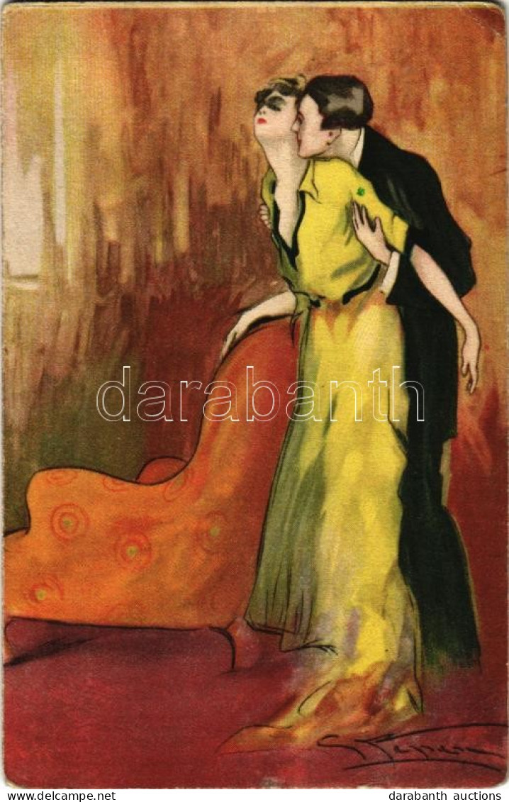 T2/T3 1928 Romantic Couple. Italian Art Postcard. Serie N. 1191. Artist Signed (EK) - Ohne Zuordnung