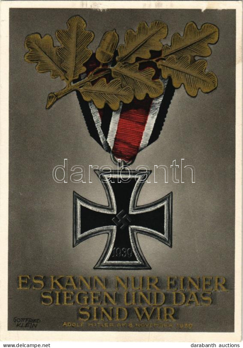 ** T2/T3 "Es Kann Nur Einer Siegen Und Das Sind Wir" Adolf Hitler Am 8. November 1939 / WWII NSDAP German Nazi Party Pro - Ohne Zuordnung