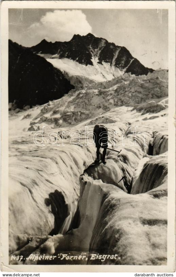 T2/T3 1934 Alpeiner Ferner, Eisgrat / Ice Ridge In The Alps, Winter Sport, Hiking (EK) - Non Classés