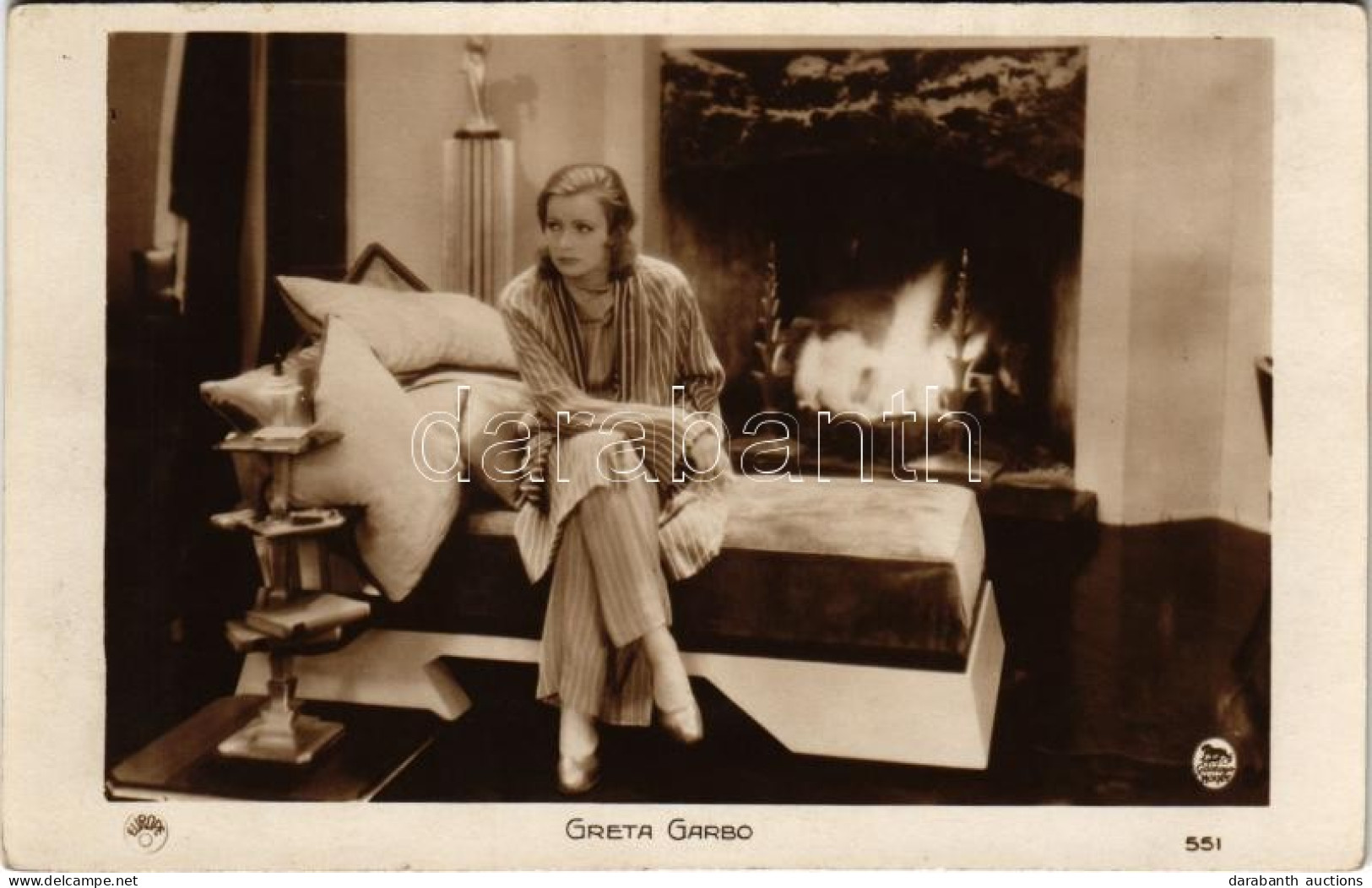 ** T2/T3 Greta Garbo. Metro-Goldwyn-Mayer 551. - Non Classés