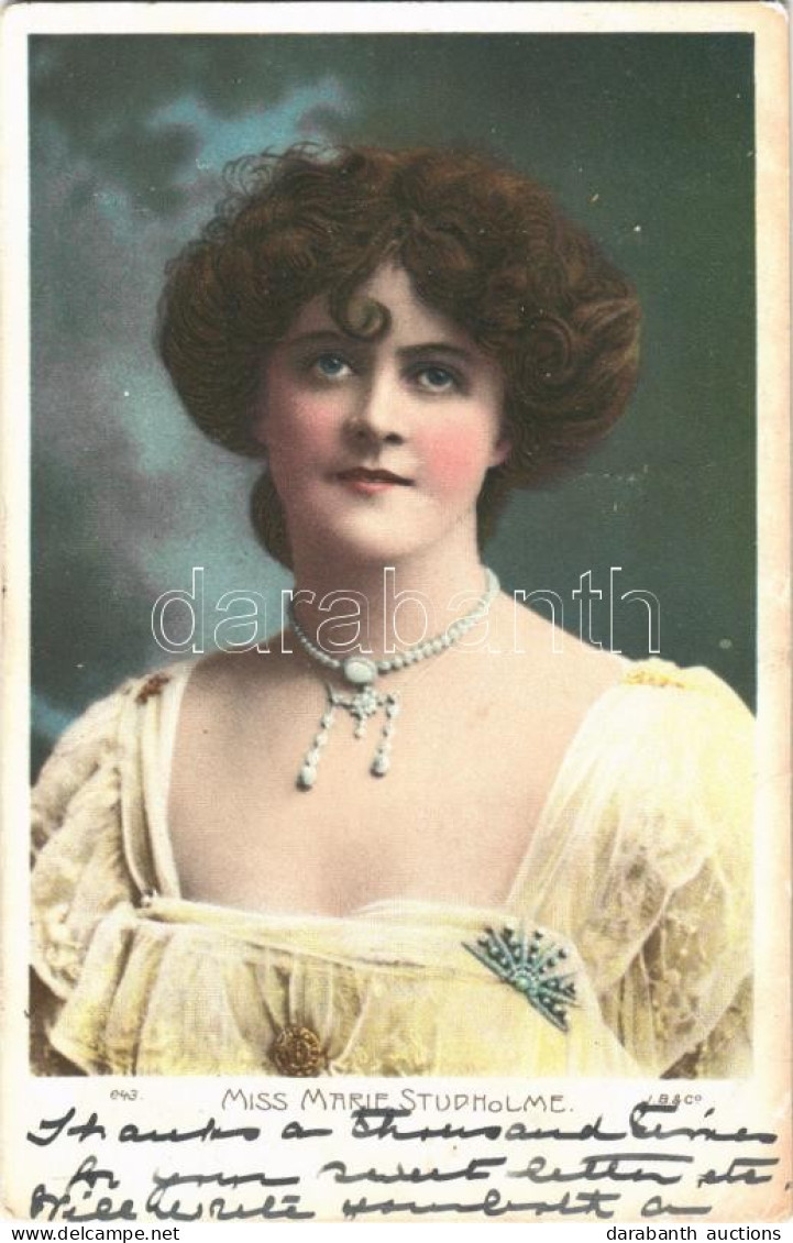 T2 1904 Miss Marie Studholme English Actress - Non Classés