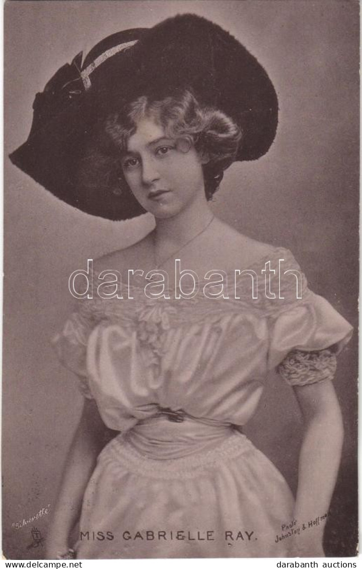 T1 1905 Miss Gabrielle Ray, Raphael Tuck & Sons "Silverette" Postcard Series No. 6553 - Non Classés