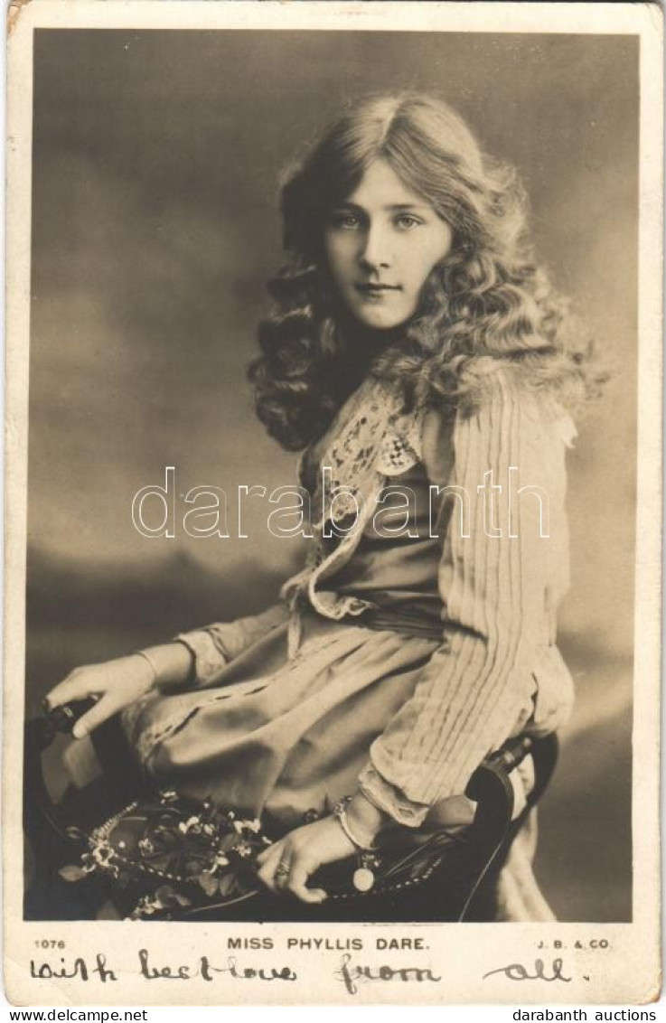 T2/T3 1905 Miss Phyllis Dare English Singer And Actress (EK) - Sin Clasificación