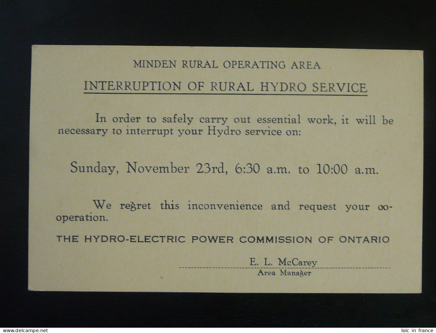 Entier Postal Stationery Card Hydro-eletric Power Commision Of Ontario Canada 1952 - 1903-1954 Rois